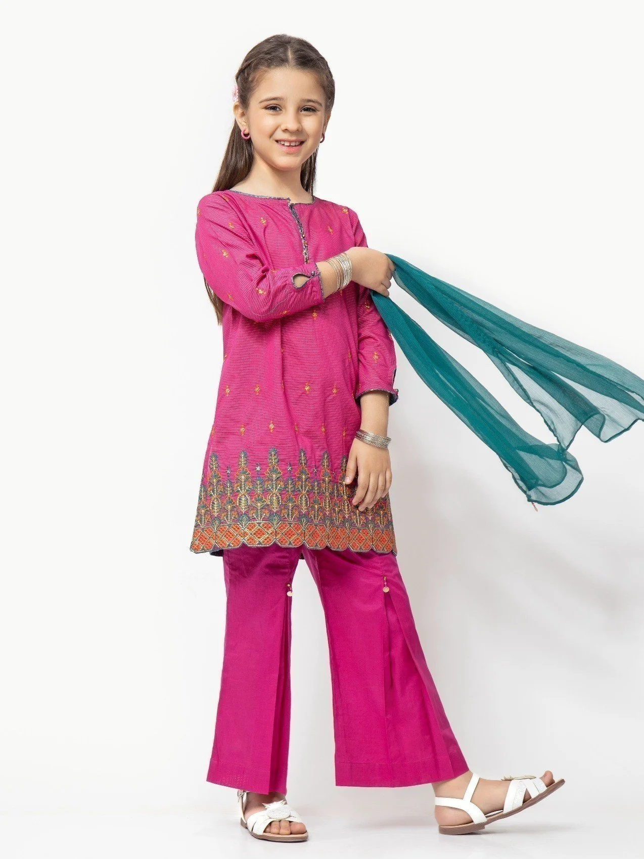Embroidered Jacquard Suit - EGTP21-22173 - Image 7