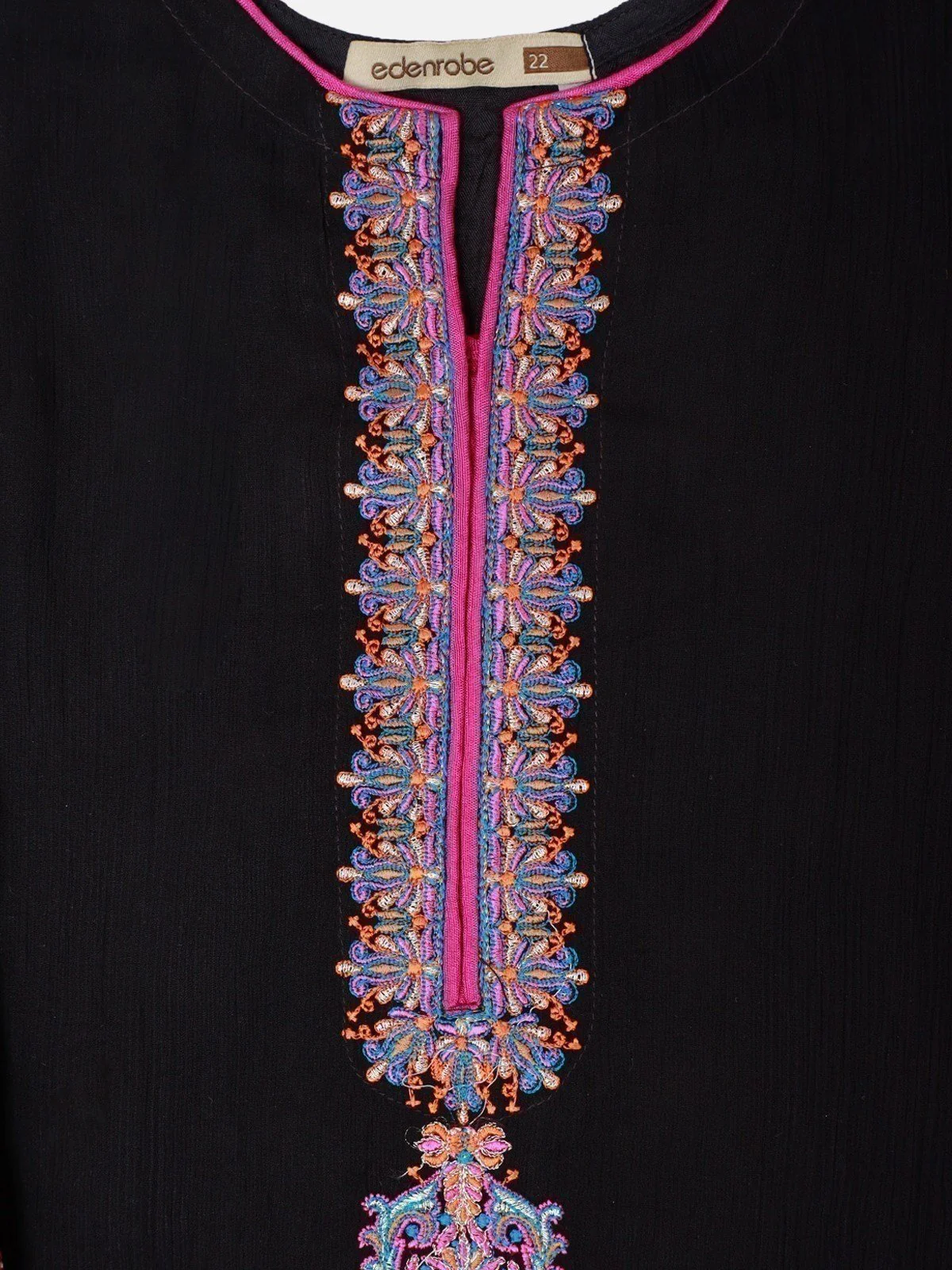 Embroidered Chiffon Suit - EGTP21-22178 - Image 4