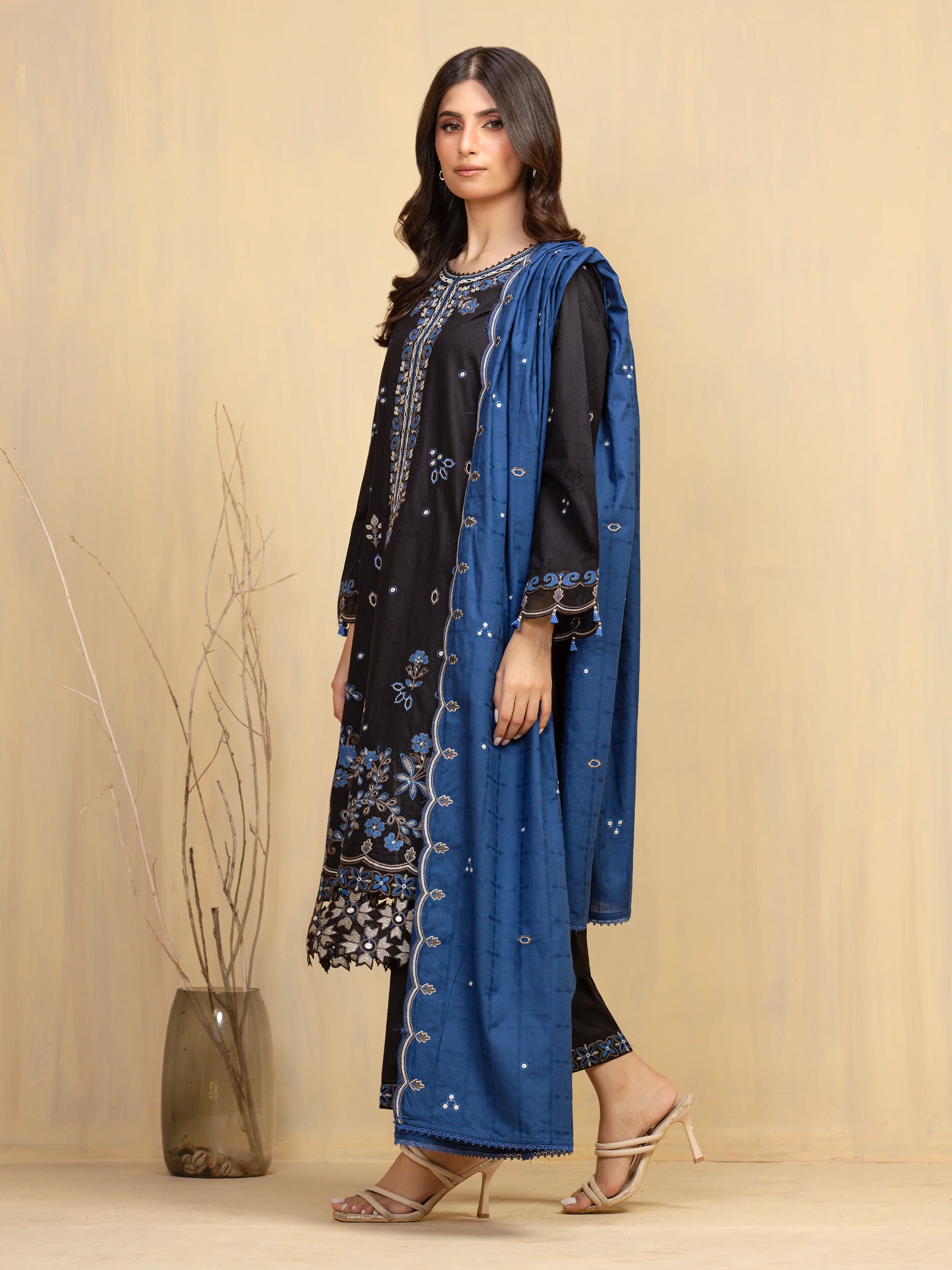 Embroidered Jacquard Shirt - EWU5V3-31159S - Image 5