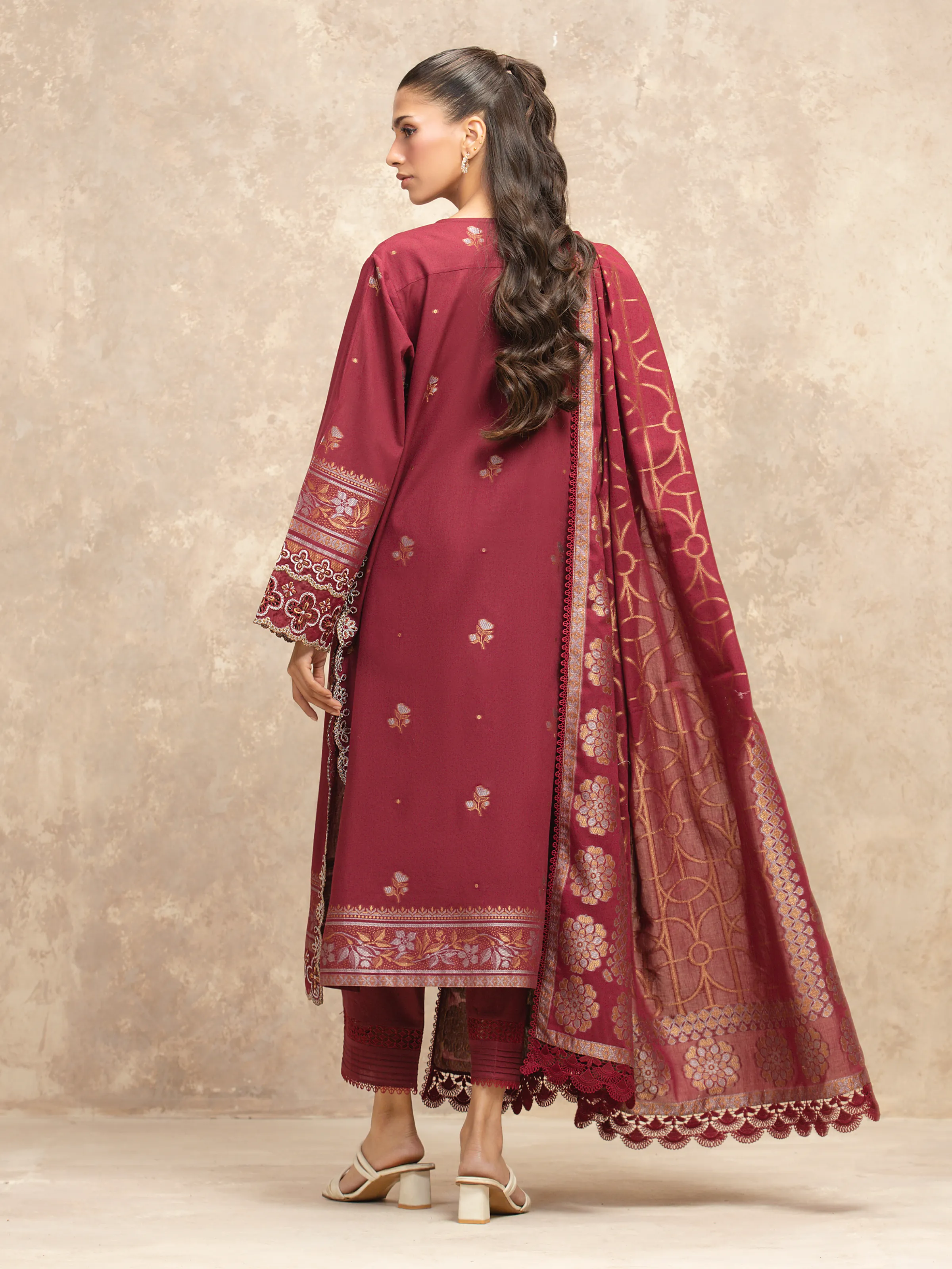 Embroidered Jacquard Shirt - EWU5V3-31851S - Image 6
