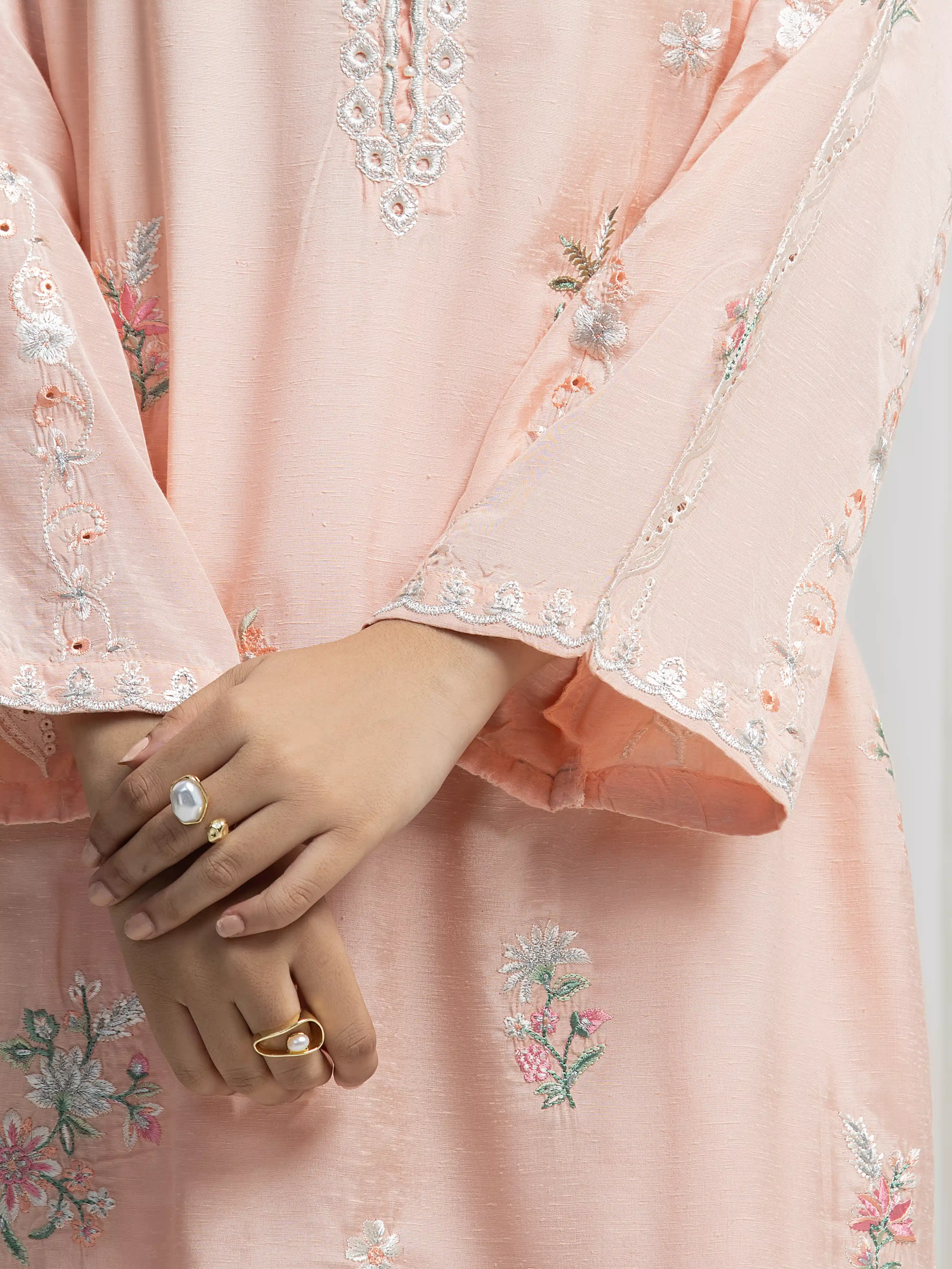Embroidered Karandi Suit - EWTKED6-86079-3P - Image 4