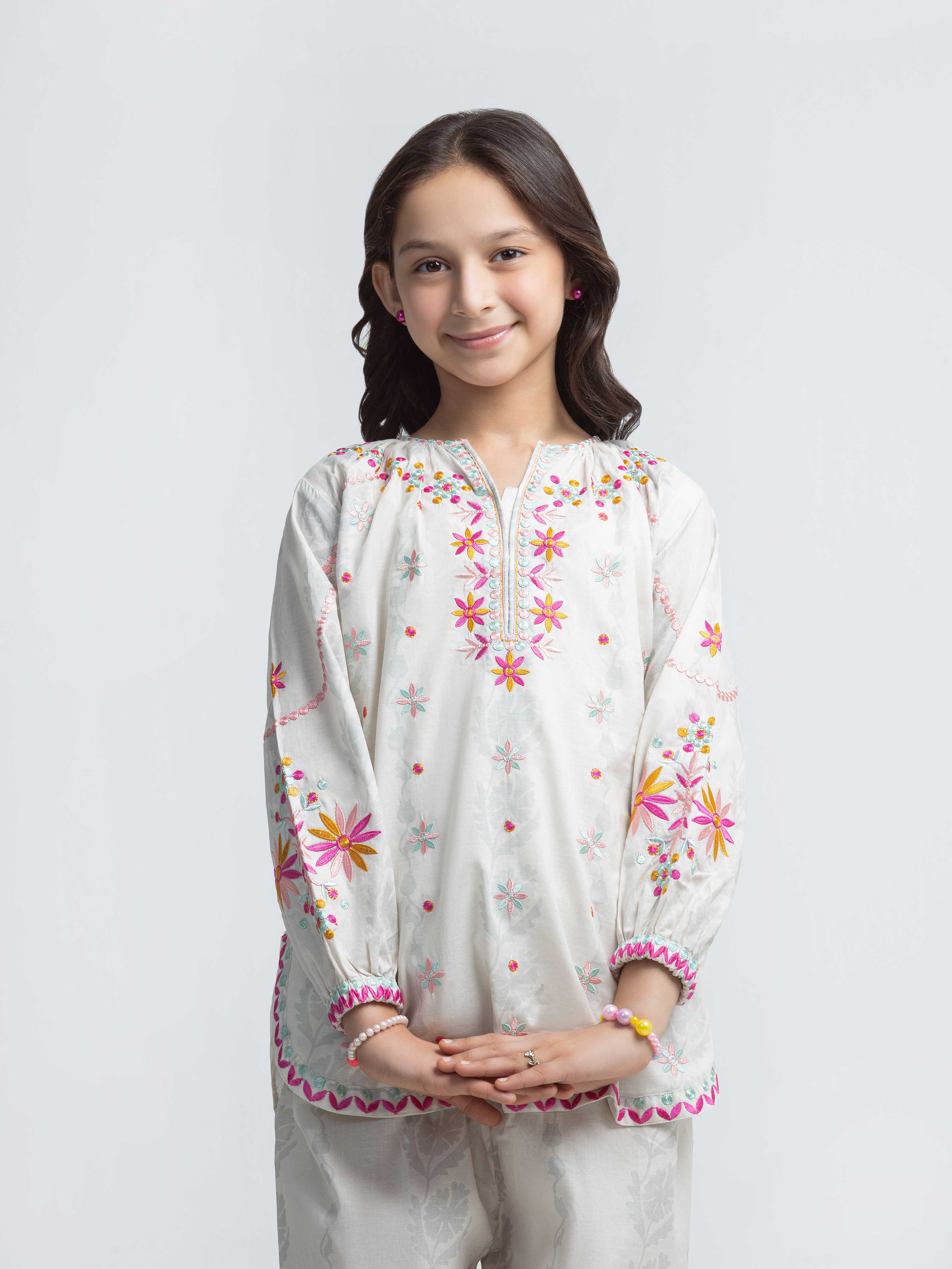 Embroidered Lawn Co-Ord Set - EGTKEP6-73083ST - Image 2
