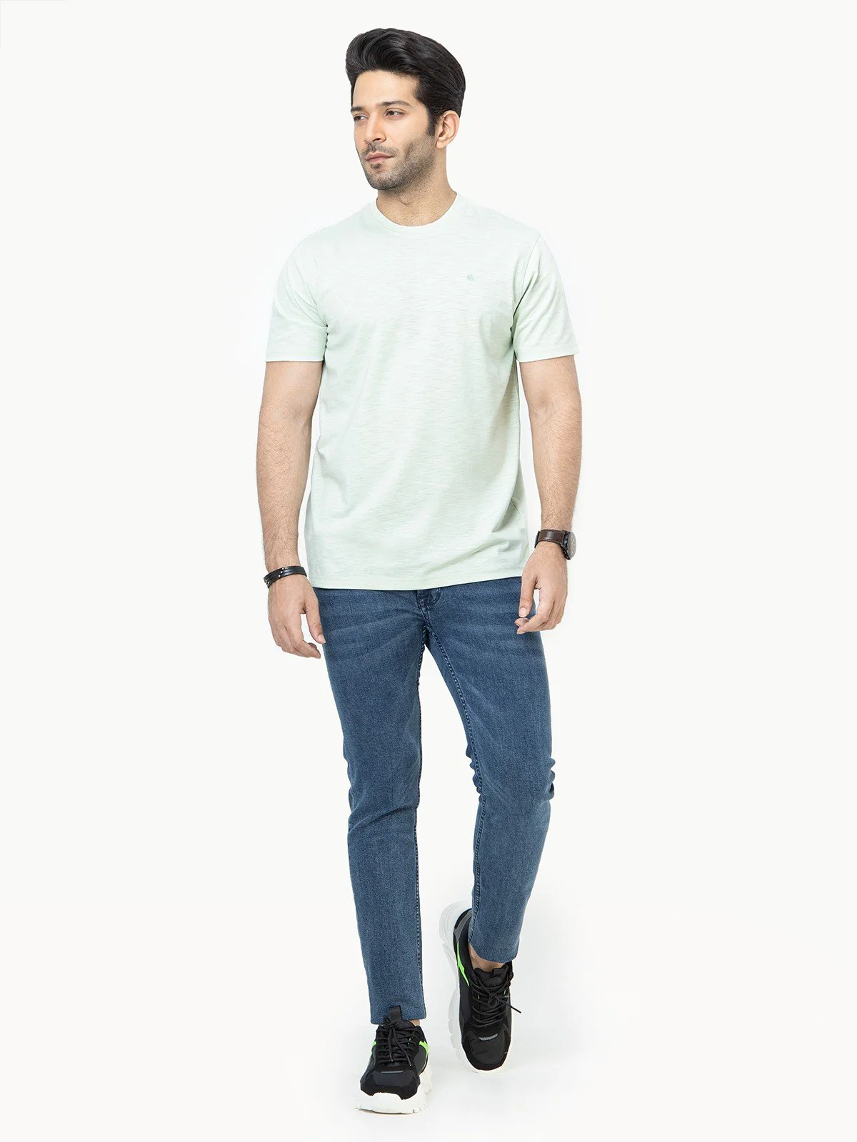 Crew Neck Basic Tee - EMTBT22-006