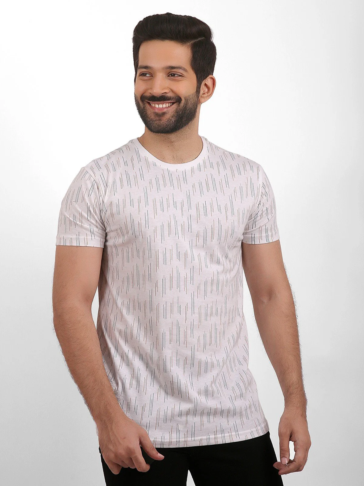 Crew Neck Striped Tee - EMTGT20-001 - Image 4