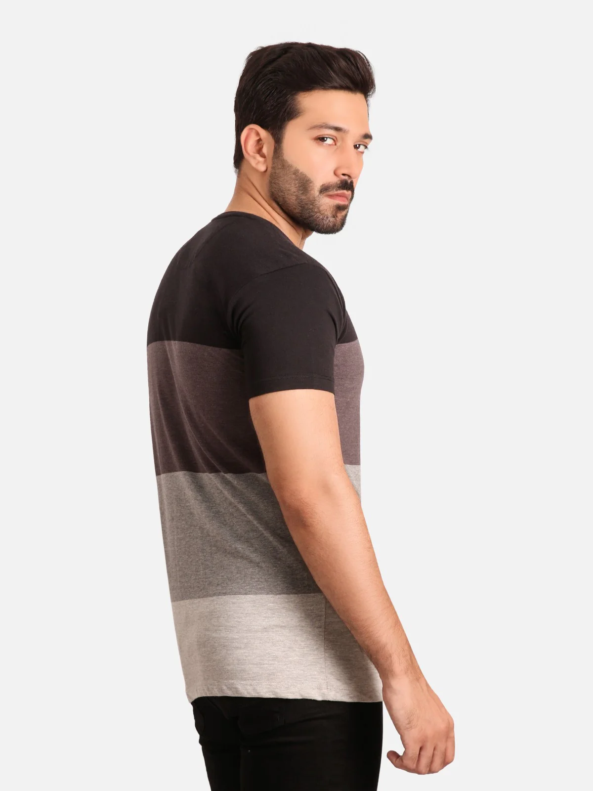 Crew Neck Striped Tee - EMTGT20-011 - Image 3