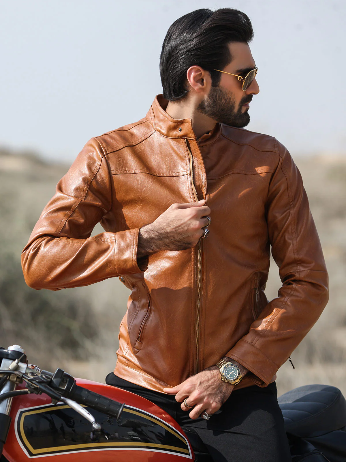 Leather Jacket - EMTJ18-016 - Image 3