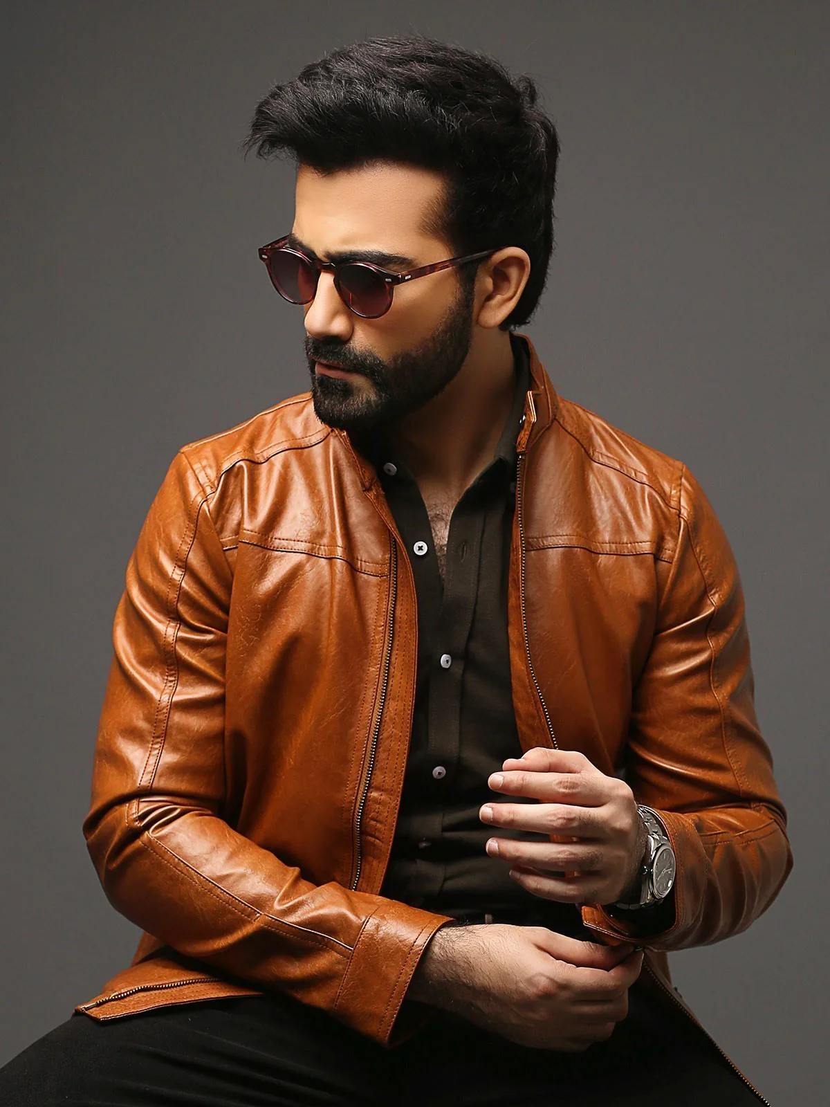 Leather Jacket - EMTJ18-016 - Image 6