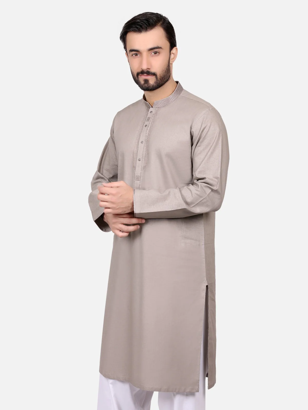 Embroidered Cotton Kurta - EMTK18S-9482