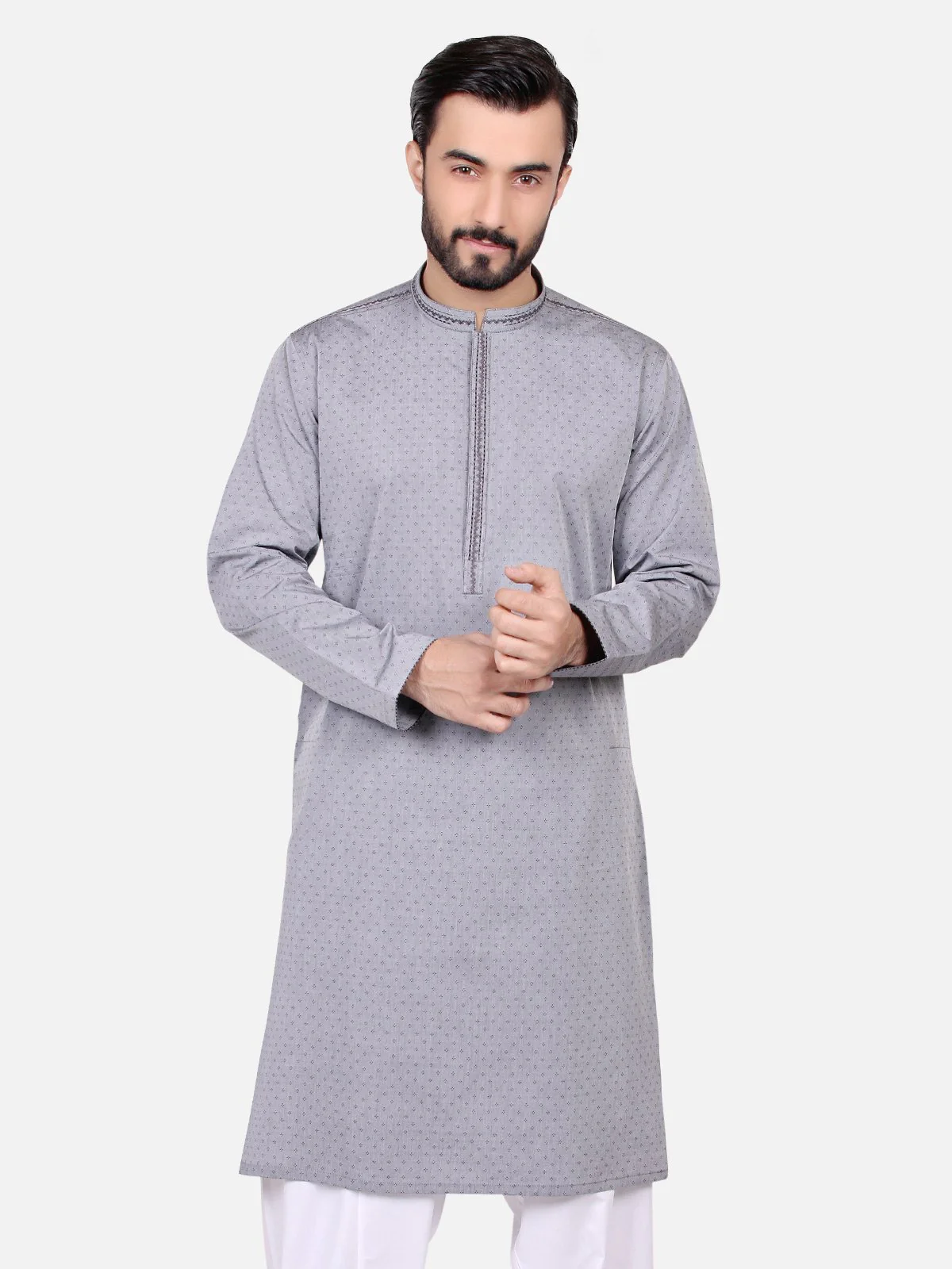Embroidered Cotton Kurta - EMTK18S-9508
