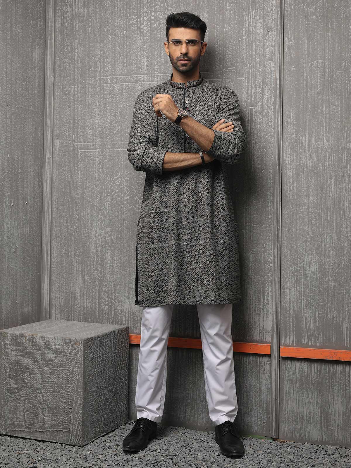 Blended Kurta - EMTK18S-9620 - Image 3