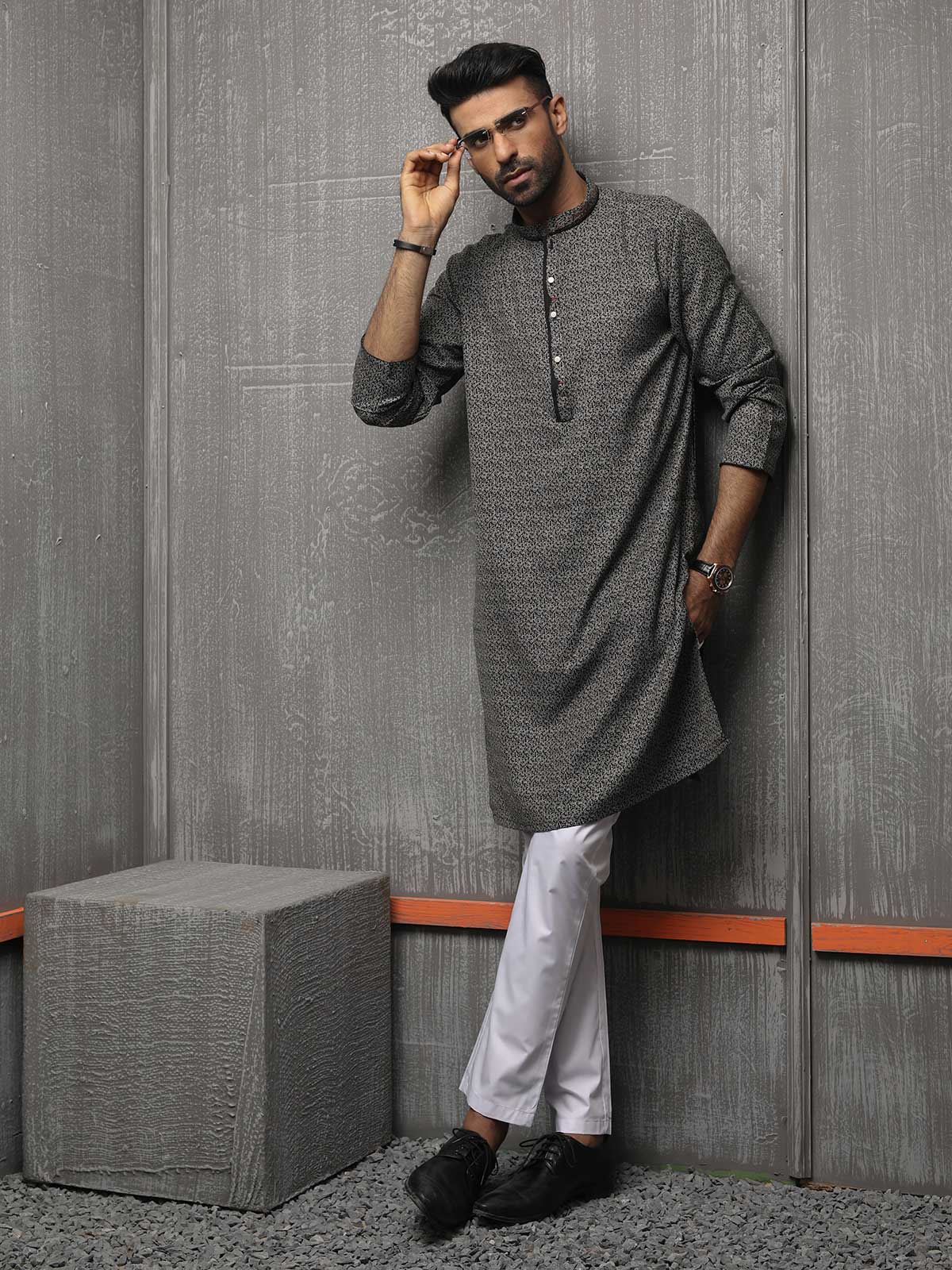 Blended Kurta - EMTK18S-9620 - Image 4