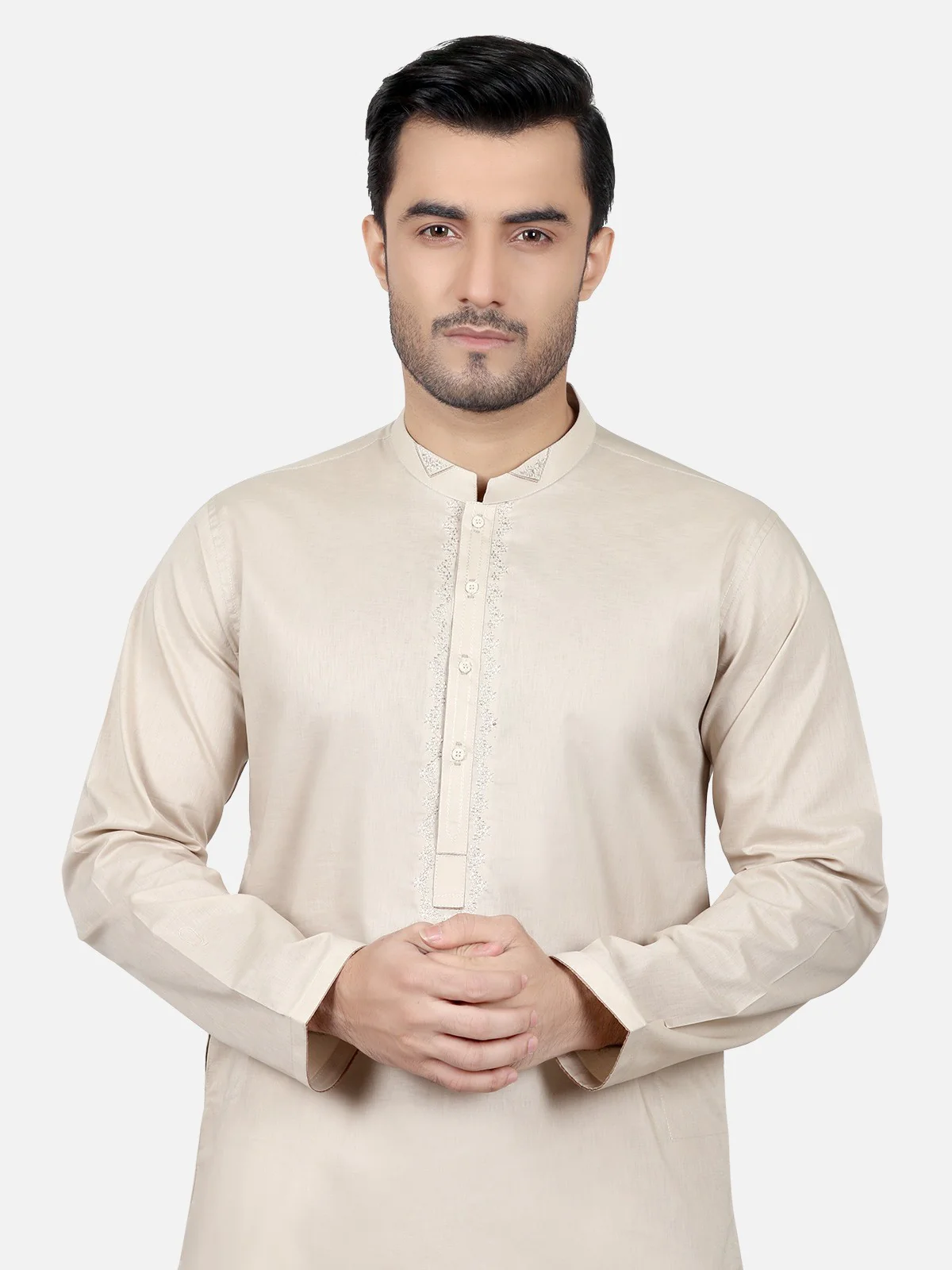 Embroidered Cotton Kurta - EMTK18S-9627 - Image 2