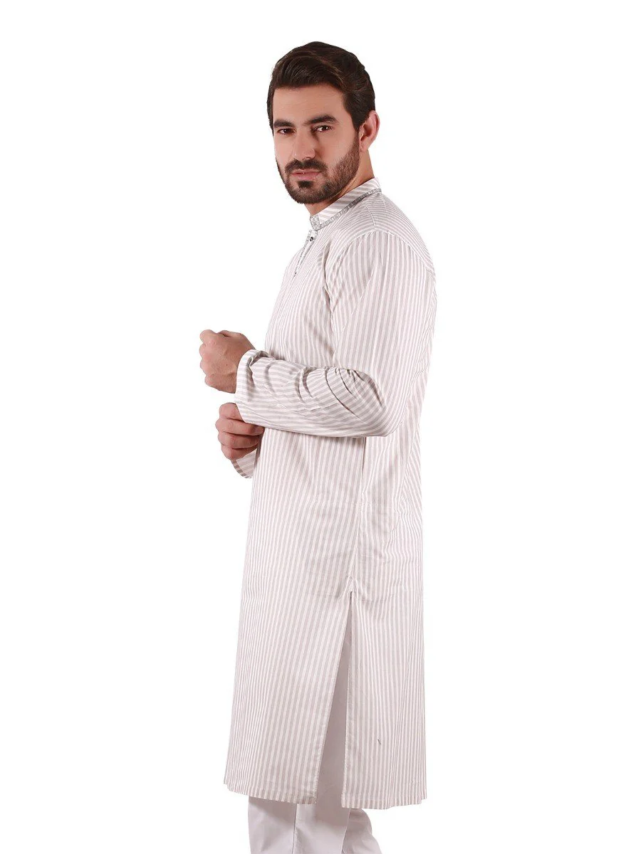 Embroidered Cotton Kurta - EMTK19S-9833 - Image 3