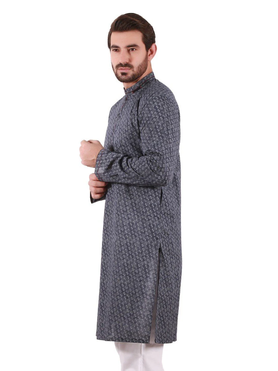Embroidered Blended Kurta - EMTK20S-9830 - Image 3