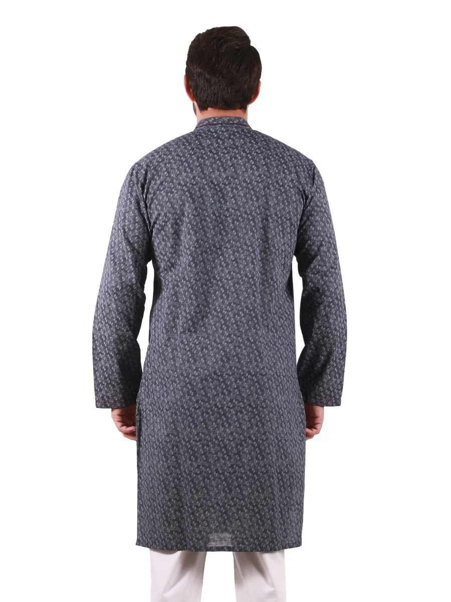 Embroidered Blended Kurta - EMTK20S-9830 - Image 4