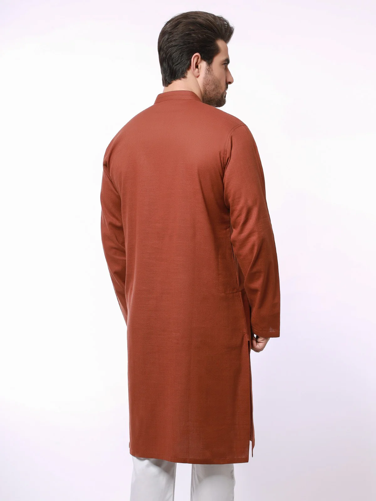 Embroidered Cotton Kurta - EMTK21S-99044 - Image 3