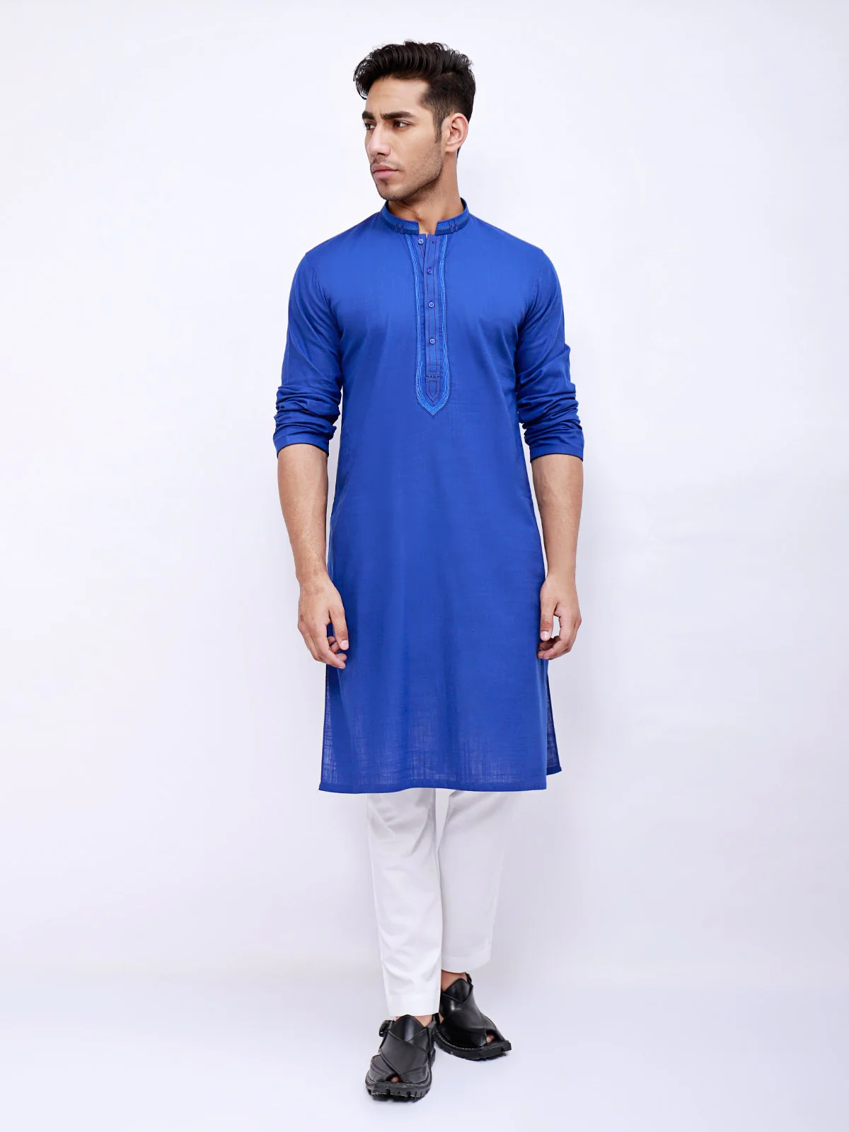 Embroidered Cotton Kurta - EMTK21S-99045