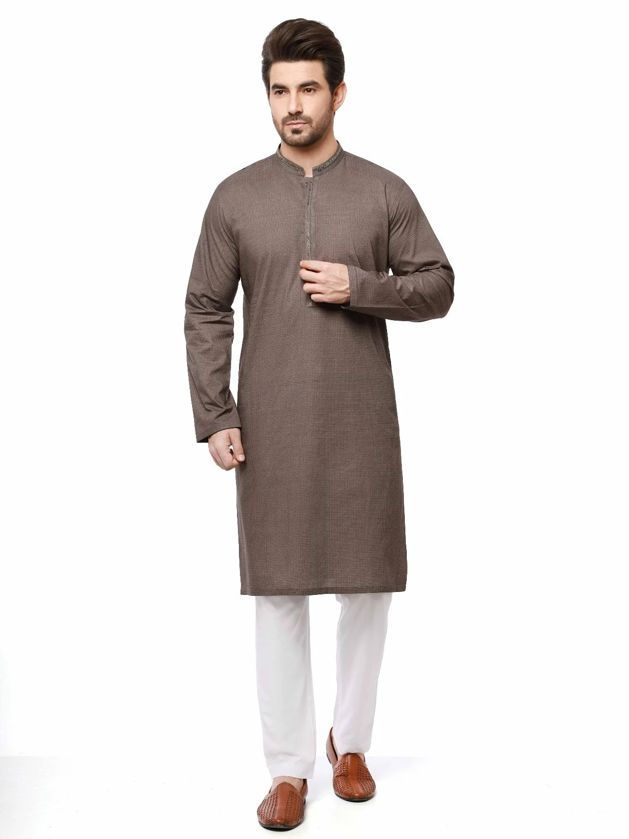 Embroidered Cotton Kurta - EMTK21S-99047