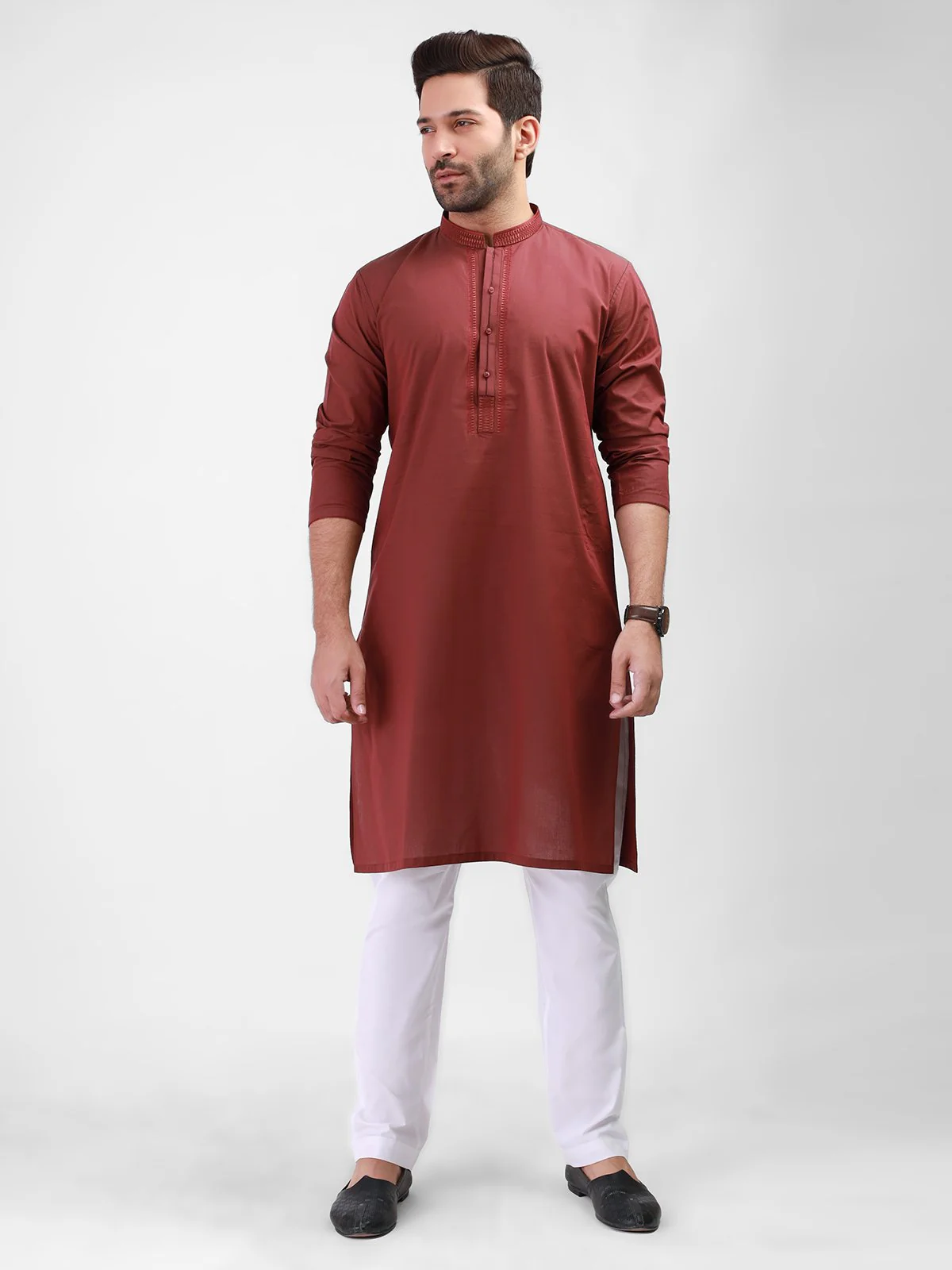 Embroidered Cotton Kurta - EMTK21S-99061
