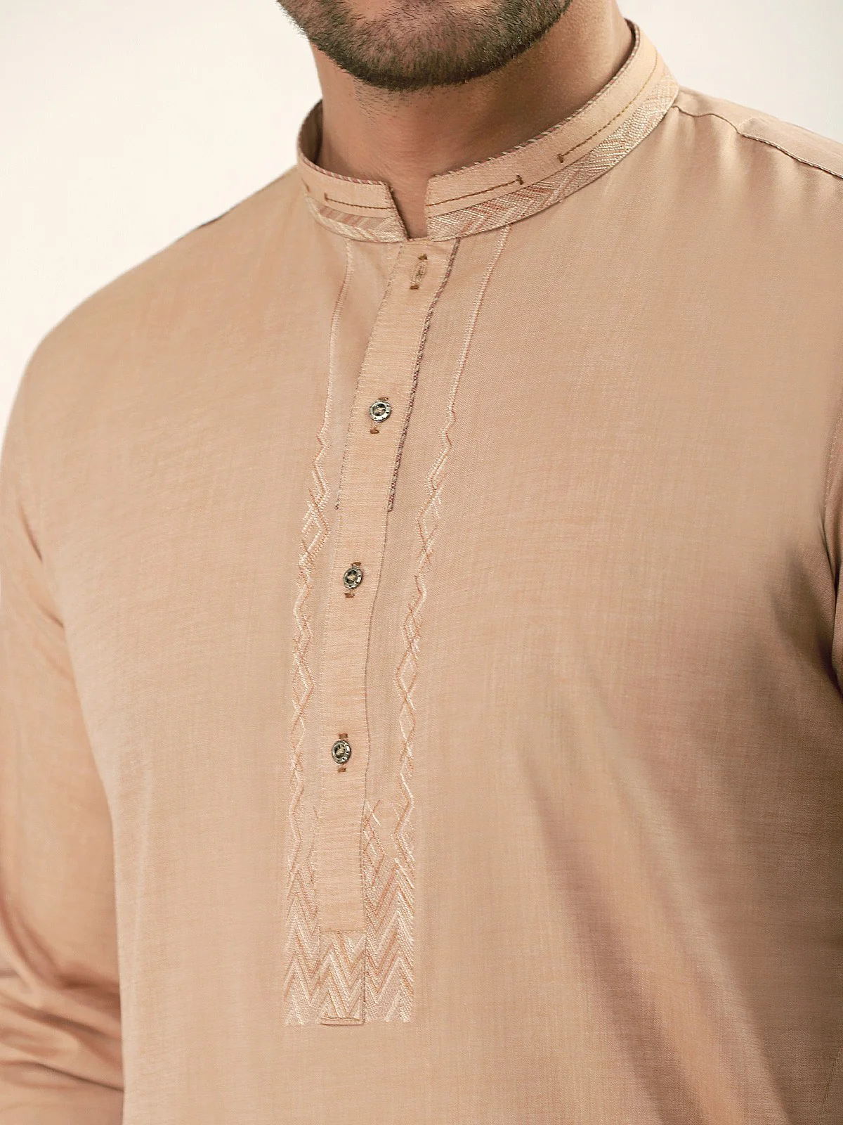 Embroidered Cotton Kurta - EMTK21S-99062 - Image 2