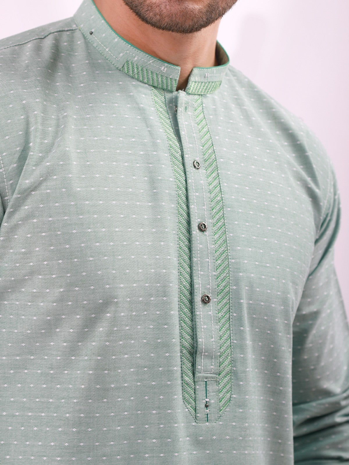Embroidered Cotton Kurta - EMTK21S-99069 - Image 2