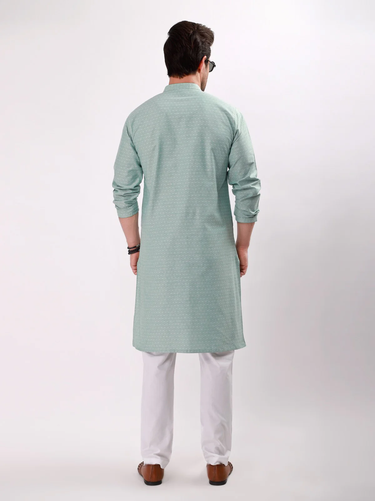 Embroidered Cotton Kurta - EMTK21S-99069 - Image 3