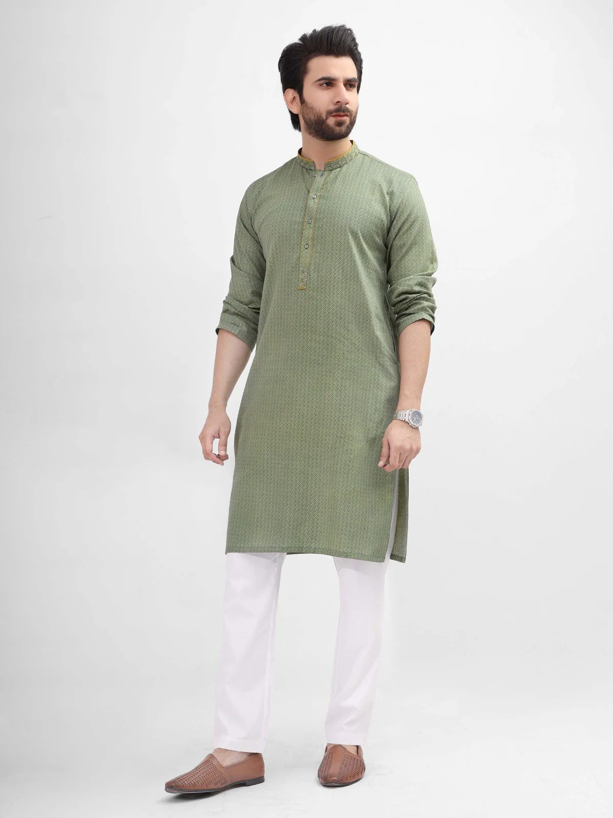 Embroidered Cotton Kurta - EMTK21S-99096