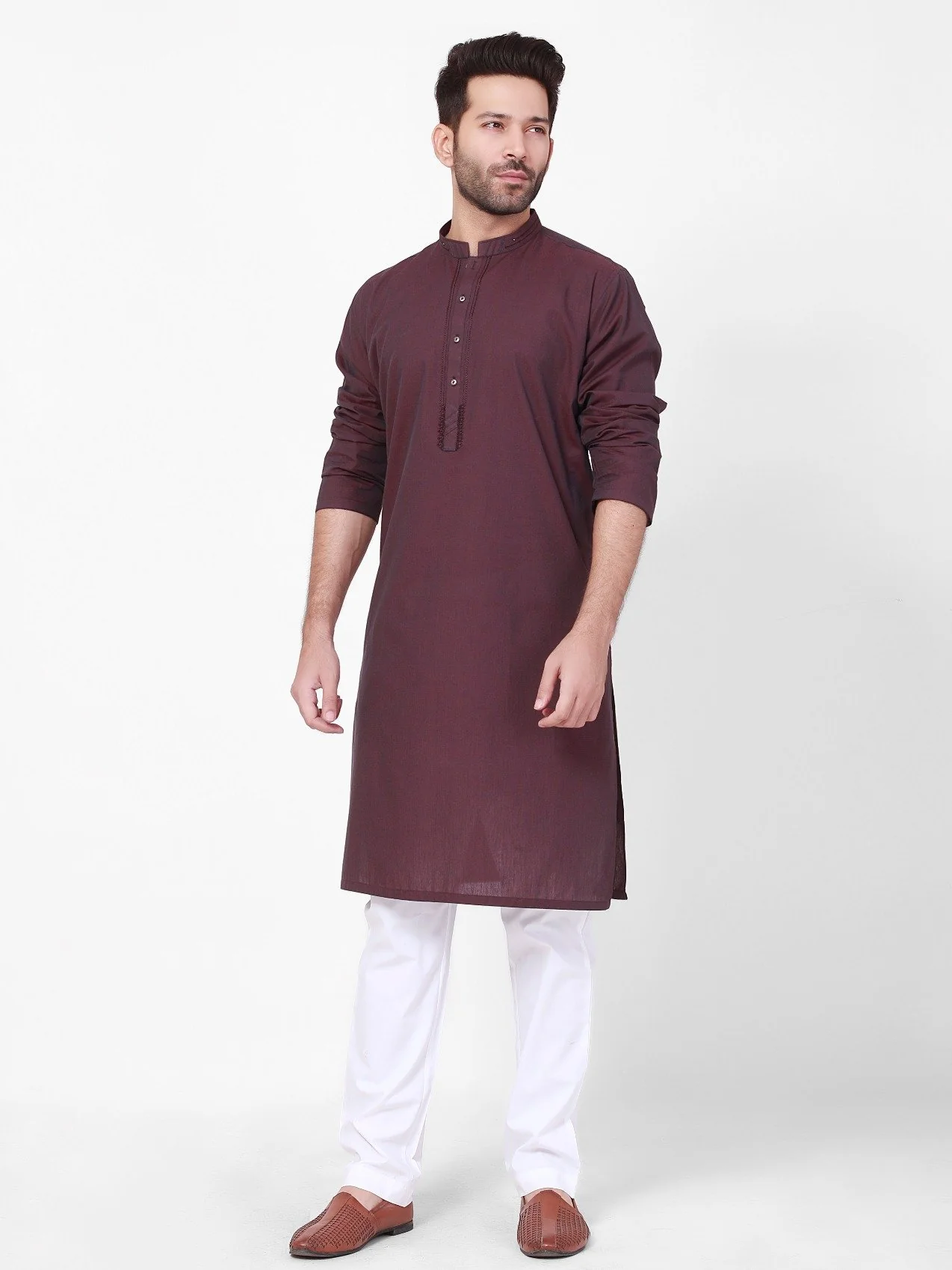 Embroidered Cotton Kurta - EMTK21S-99107