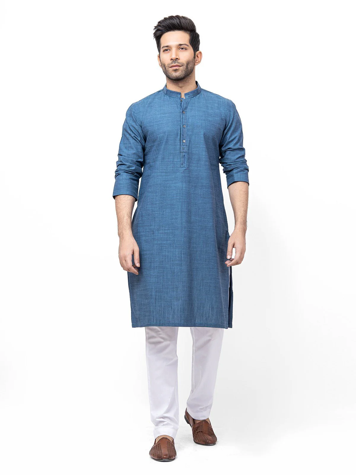 Embroidered Cotton Kurta - EMTK21S-99156