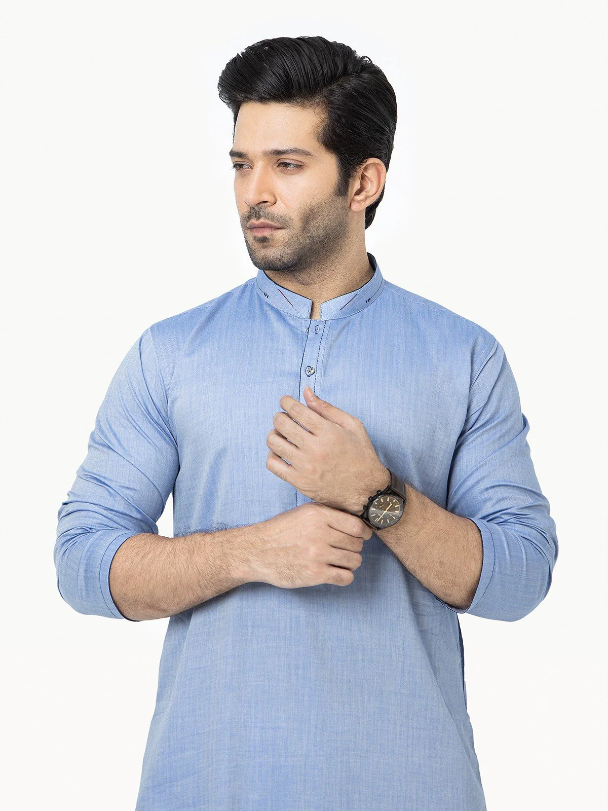 Embroidered Cotton Kurta - EMTK22S-99190 - Image 2
