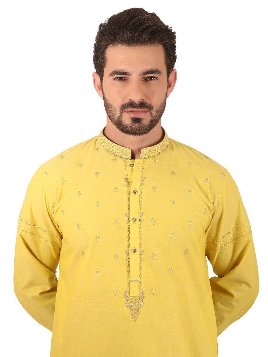 Embroidered Blended Kurta - EMTKC19-045 - Image 3