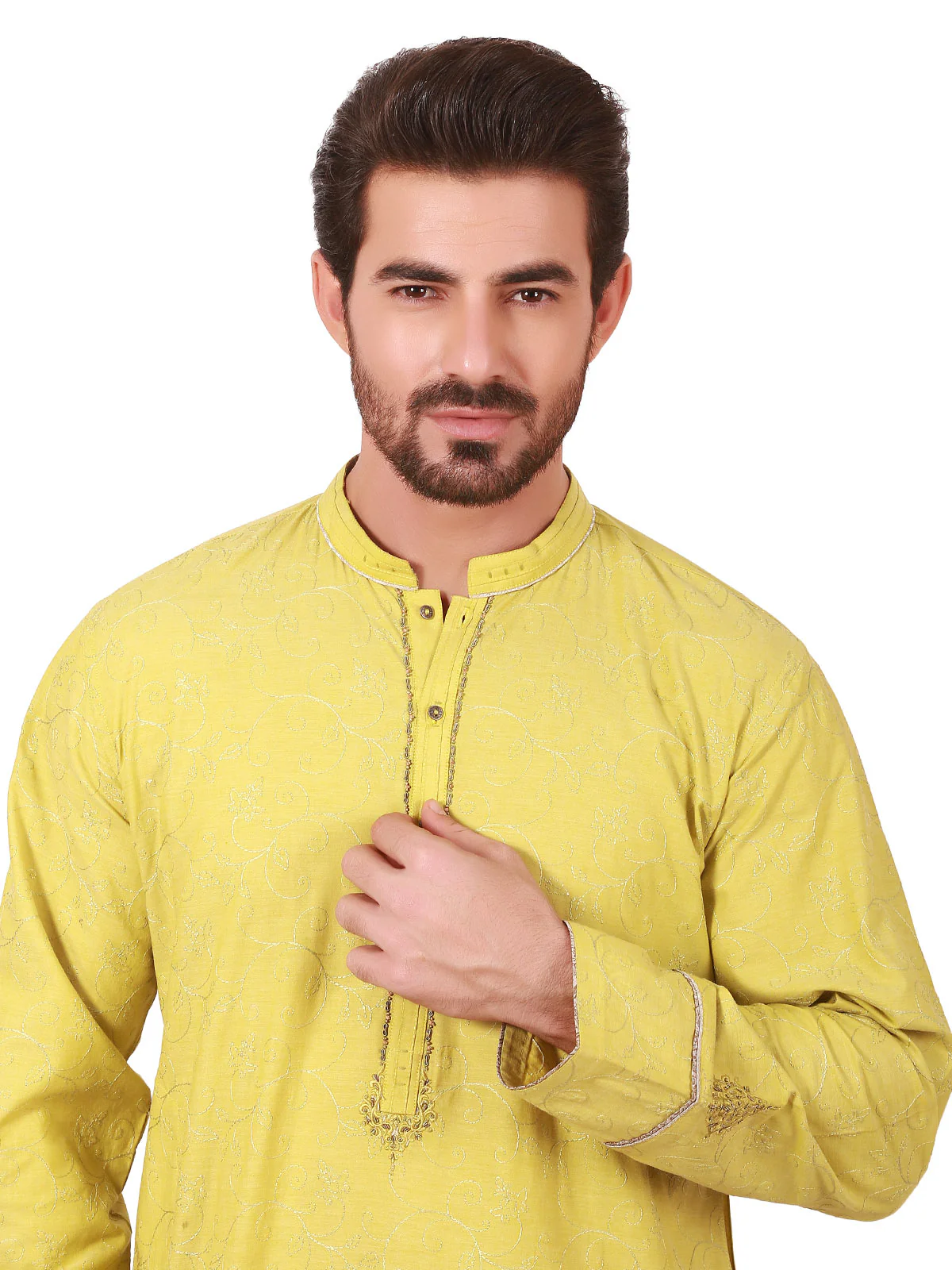 Embroidered Blended Kurta - EMTKC19-046 - Image 2
