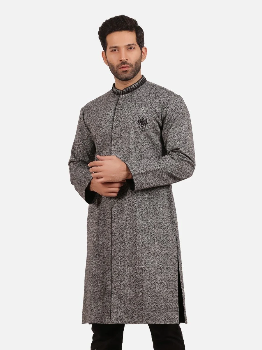 Embroidered Cotton Kurta - EMTKF20-003