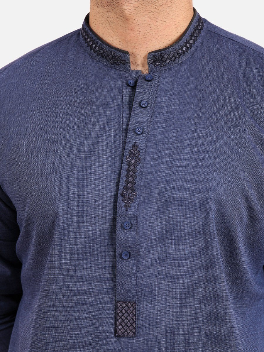 Embroidered Viscose Shalwar Kameez - EMTKS20S-40862 - Image 4