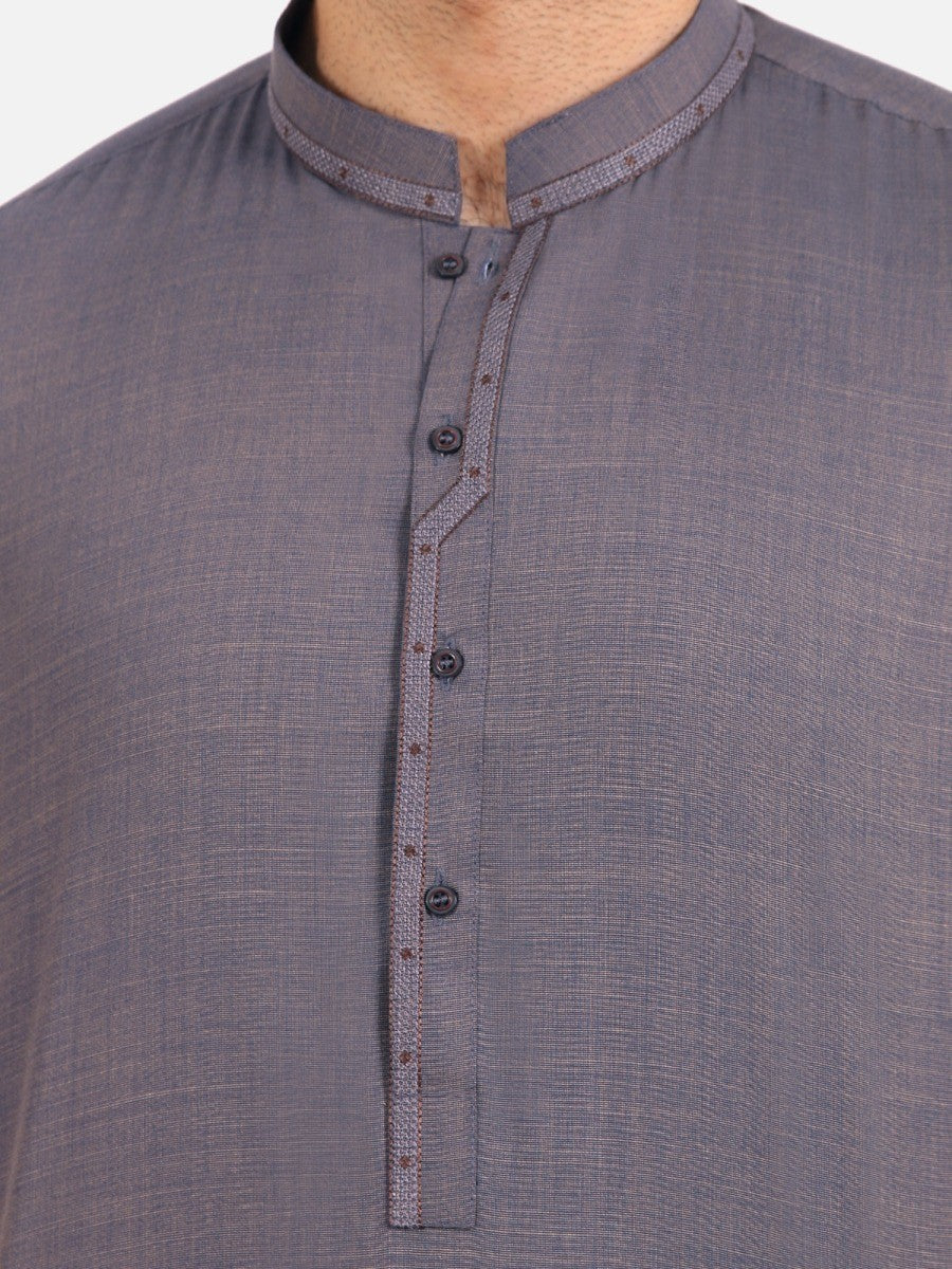 Embroidered Viscose Shalwar Kameez - EMTKS20S-40870 - Image 3