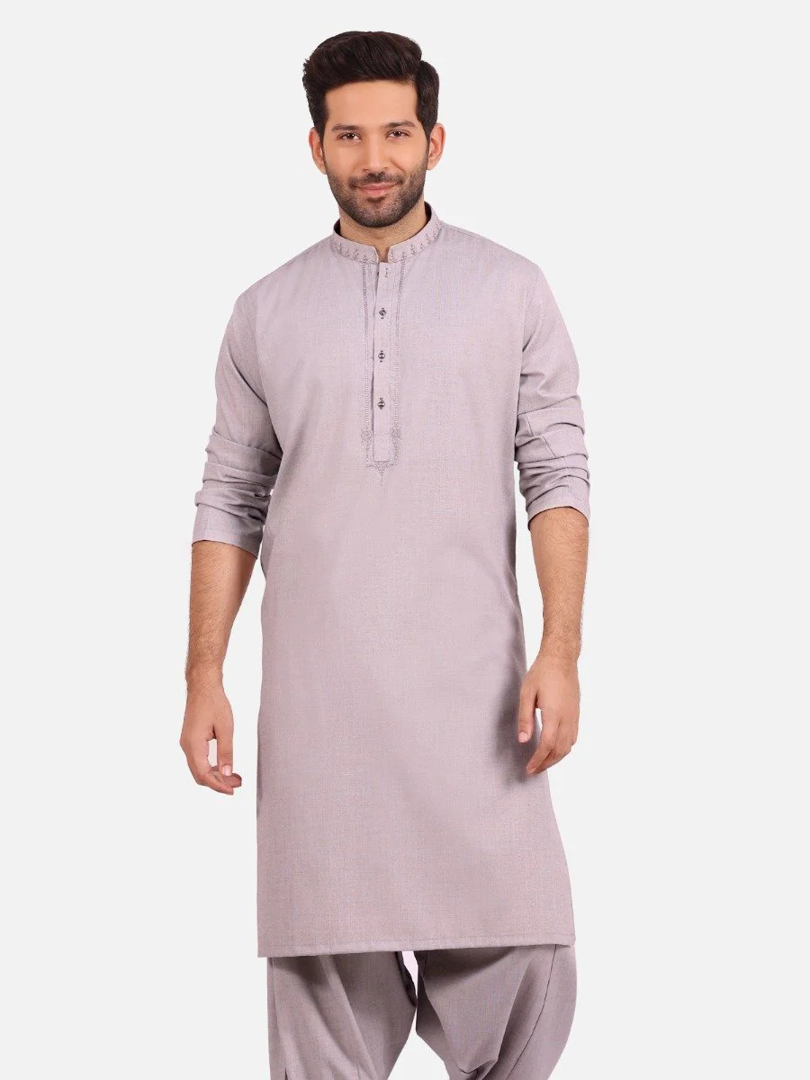 Embroidered Viscose Shalwar Kameez - EMTKS20W-40872