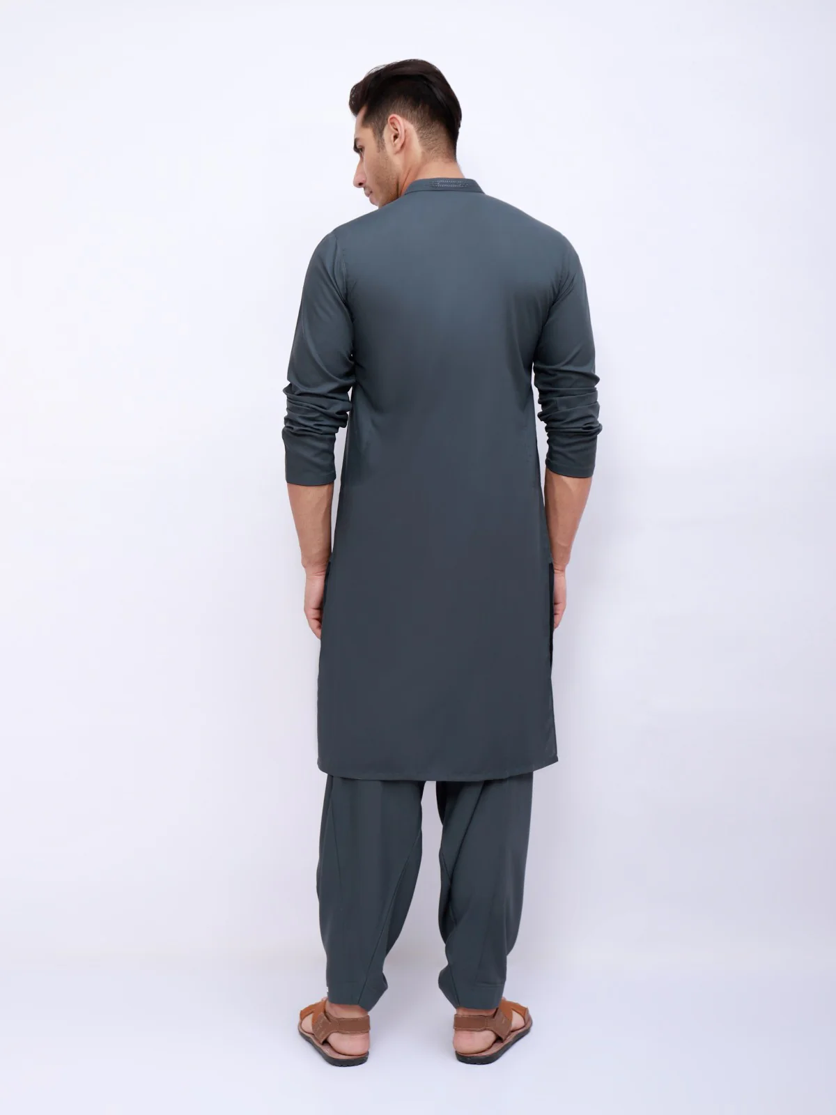 Embroidered Blended Shalwar Kameez - EMTKS21S-40900 - Image 3