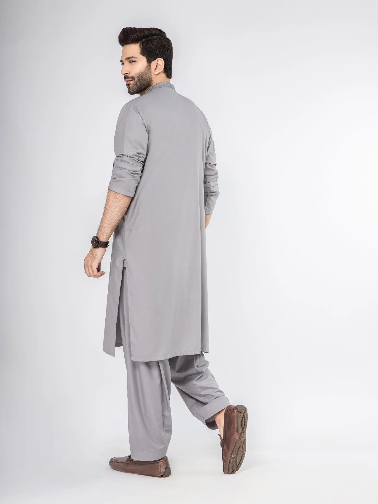 Embroidered Blended Shalwar Kameez - EMTKS21S-40907 - Image 3
