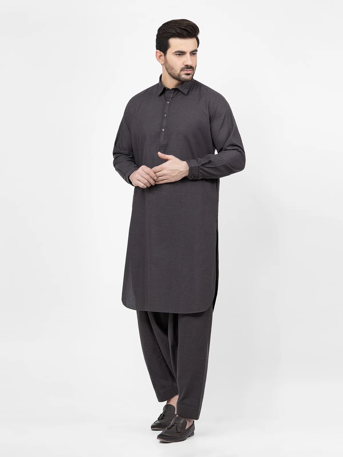 Embroidered Blended Shalwar Kameez - EMTKS21S-40933 - Image 4