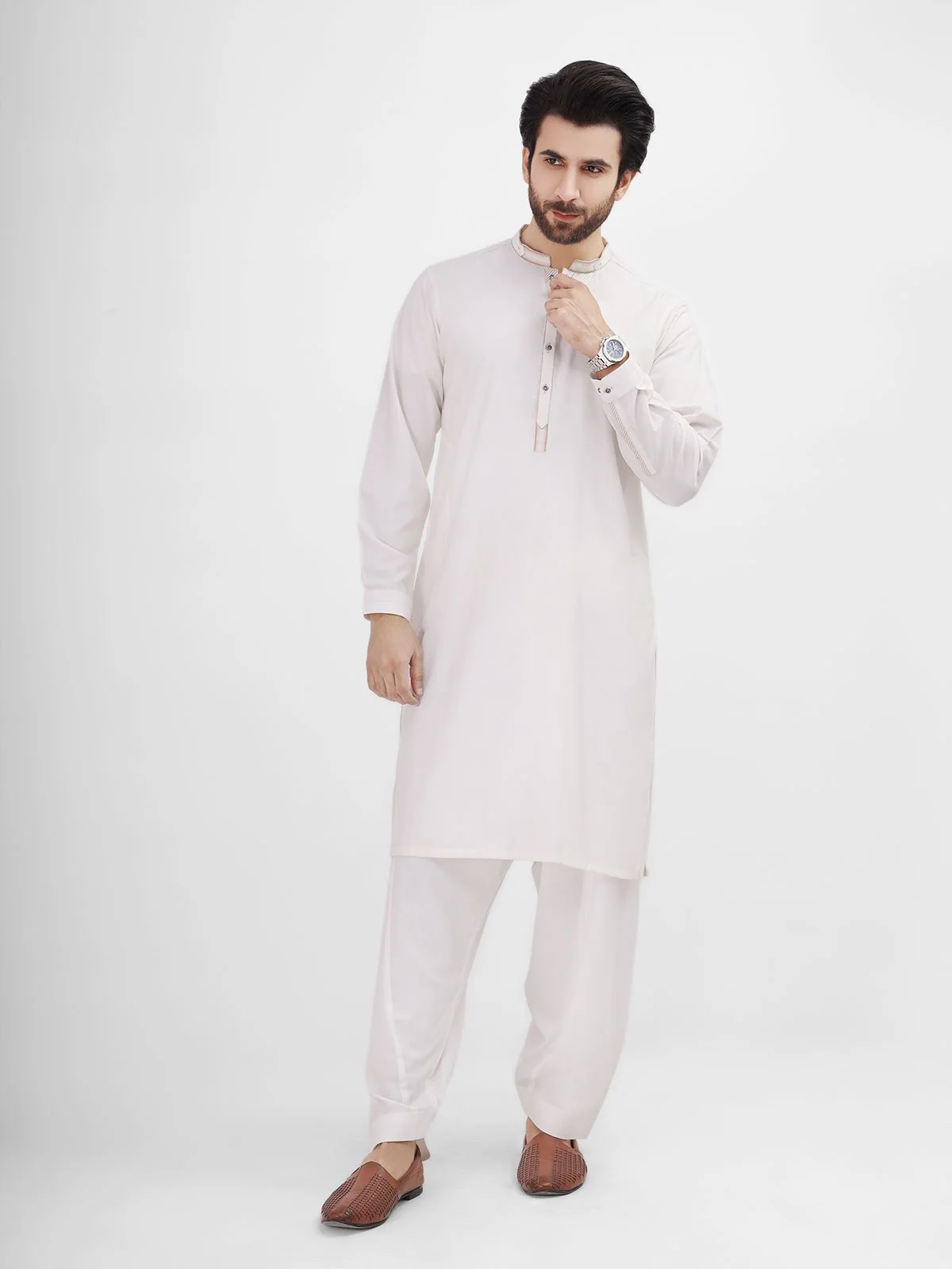 Embroidered Blended Shalwar Kameez - EMTKS22S-40925