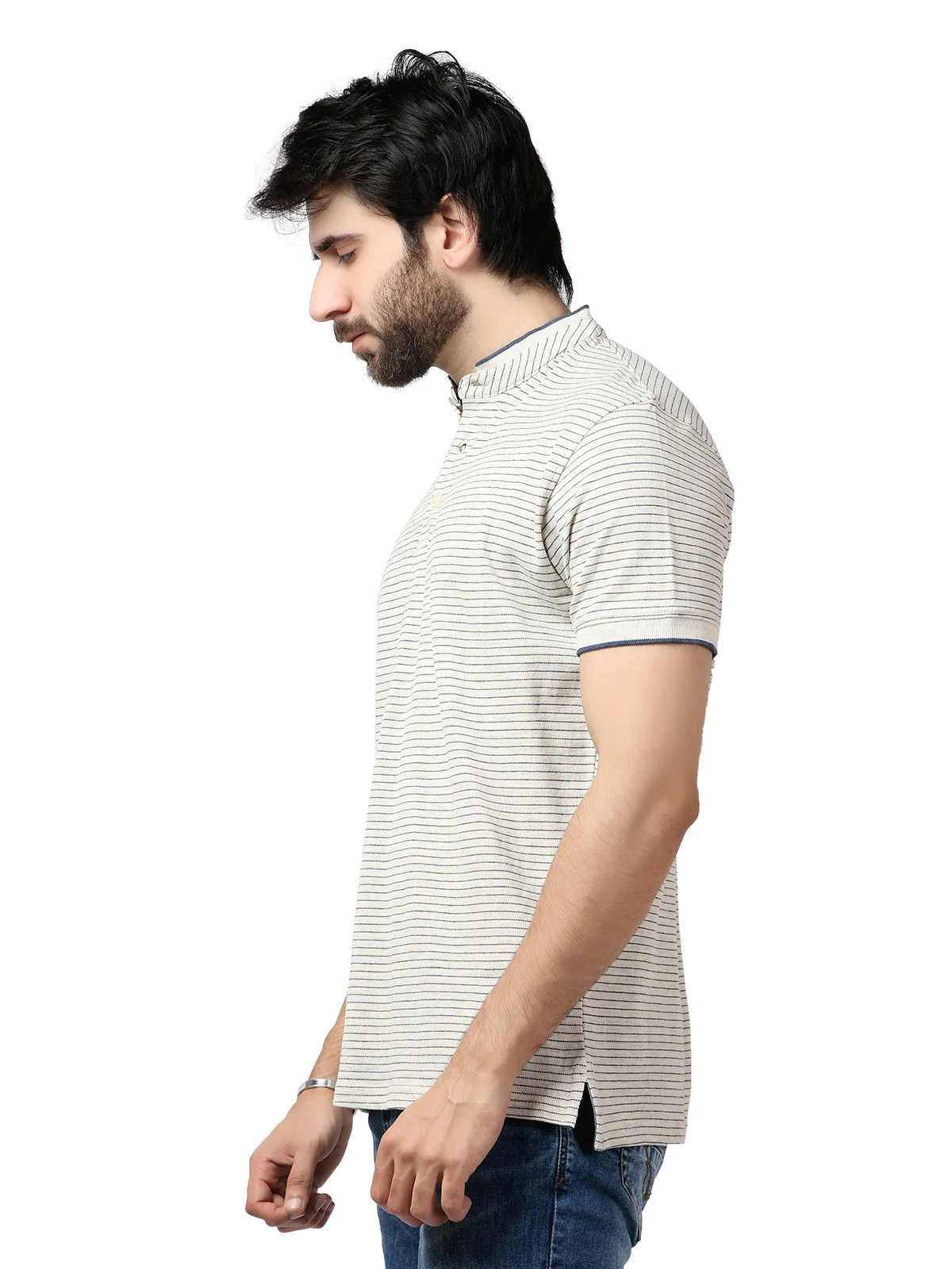 Band Collar Polo - EMTPS19-017 - Image 2