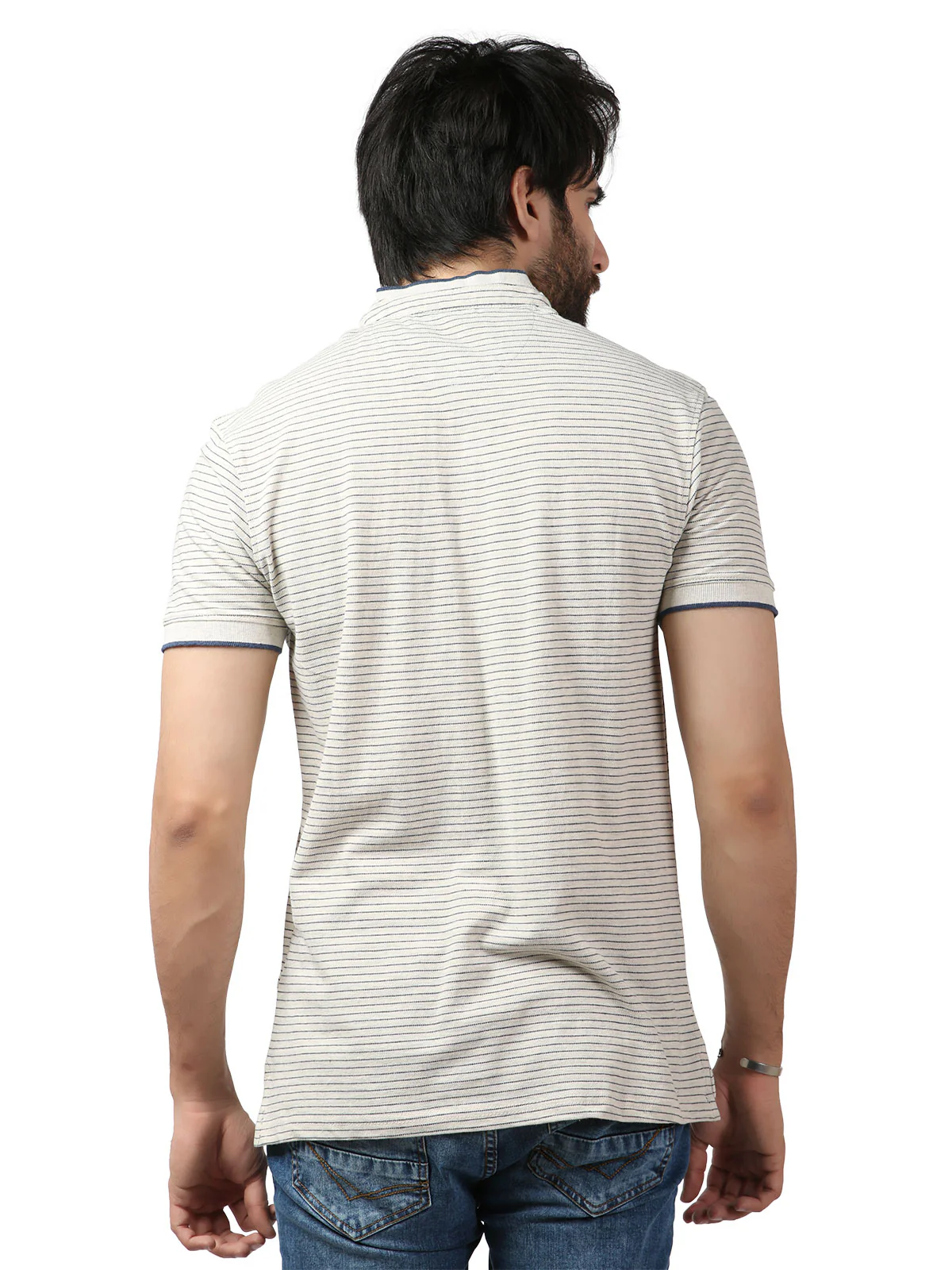 Band Collar Polo - EMTPS19-017 - Image 3