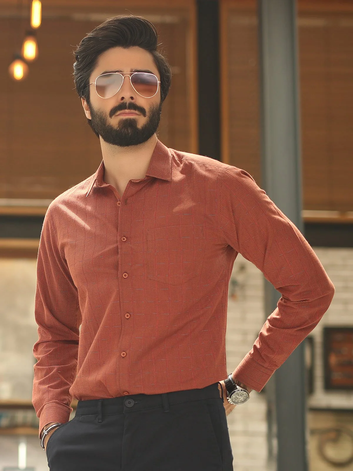 Icon Textured Shirt - EMTSI19-50163 - Image 2