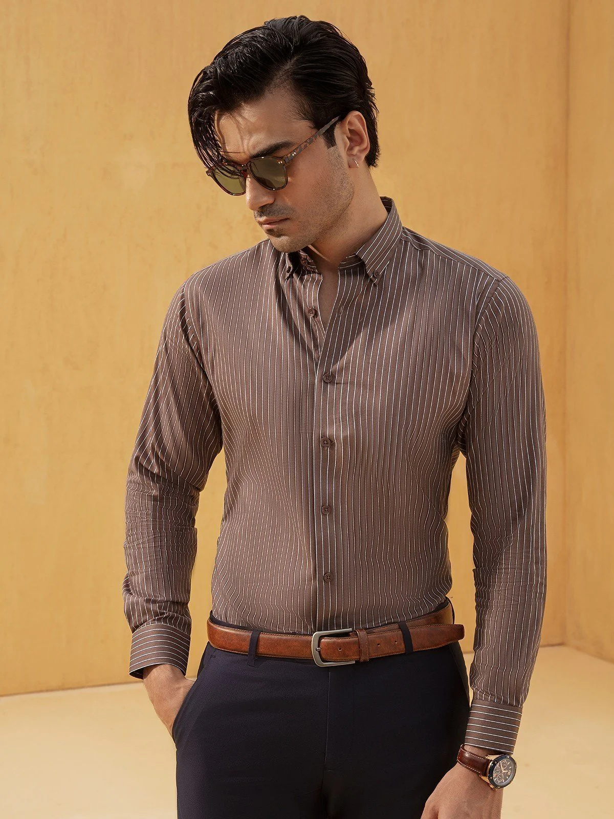 Icon Striped Shirt - EMTSI21-50199 - Image 4