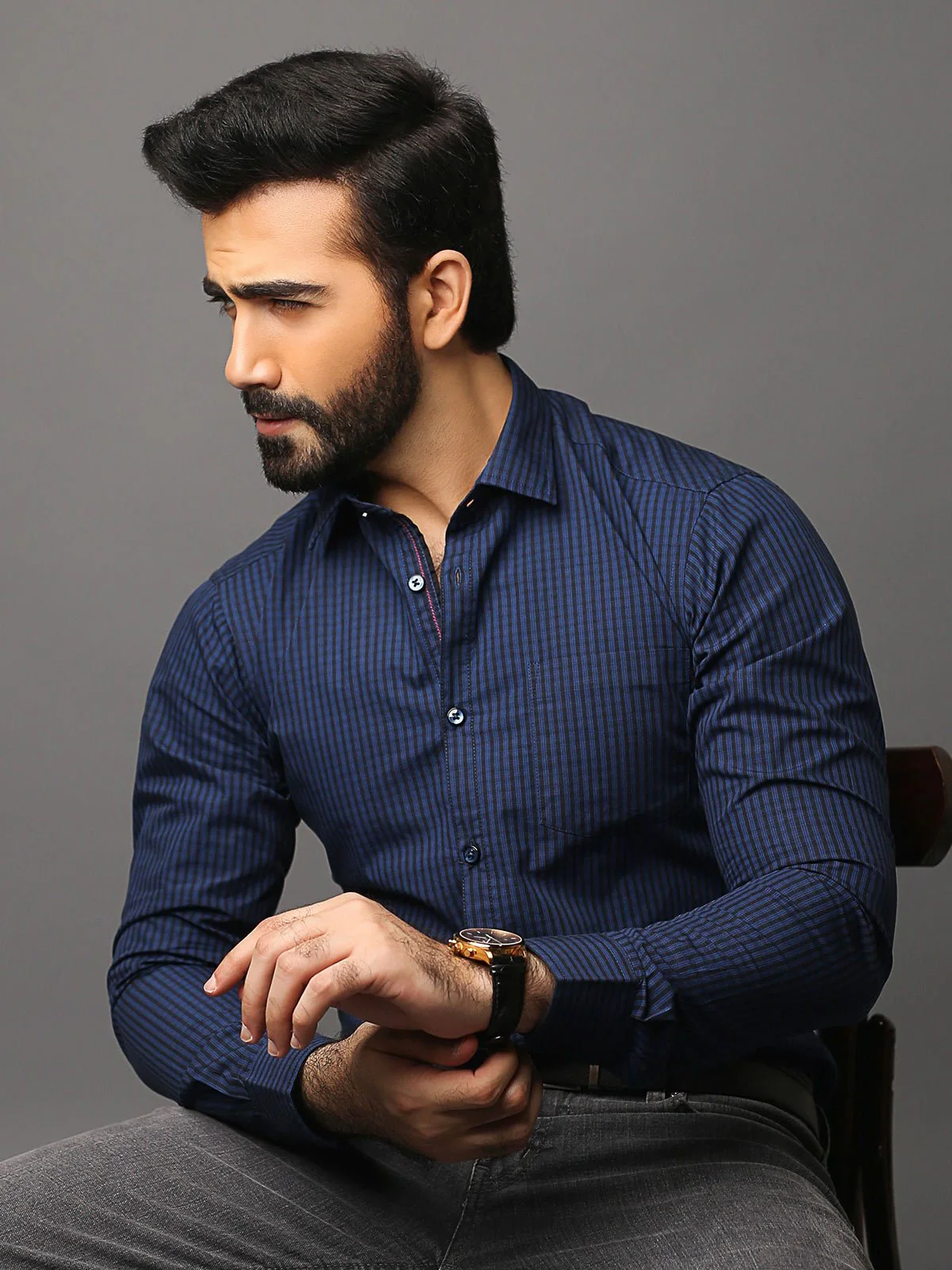 Urban Culture Striped Shirt - EMTSUC18-017 - Image 2
