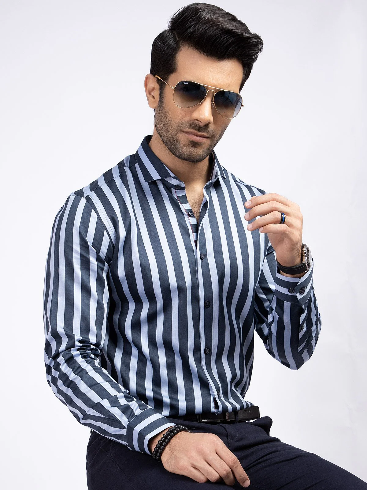 Urban Culture Striped Shirt - EMTSUC19-060