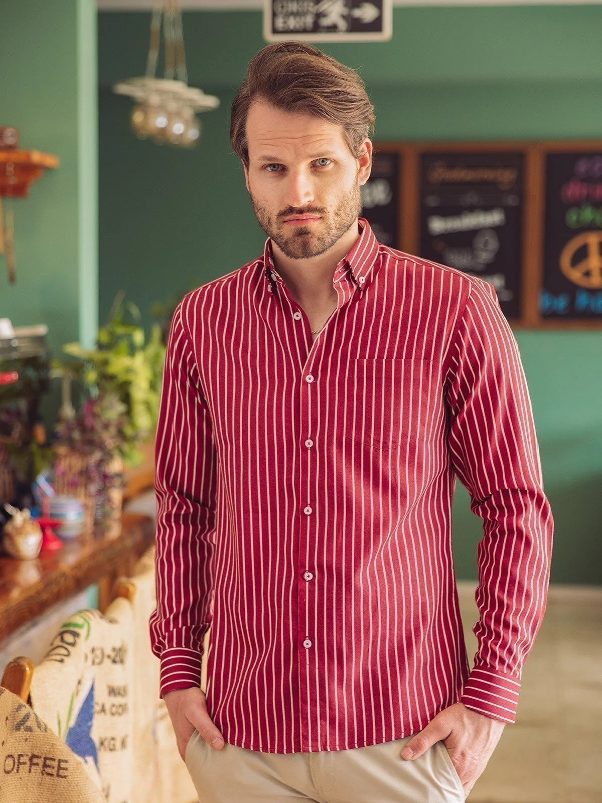 Urban Culture Striped Shirt - EMTSUC20-115 - Image 4