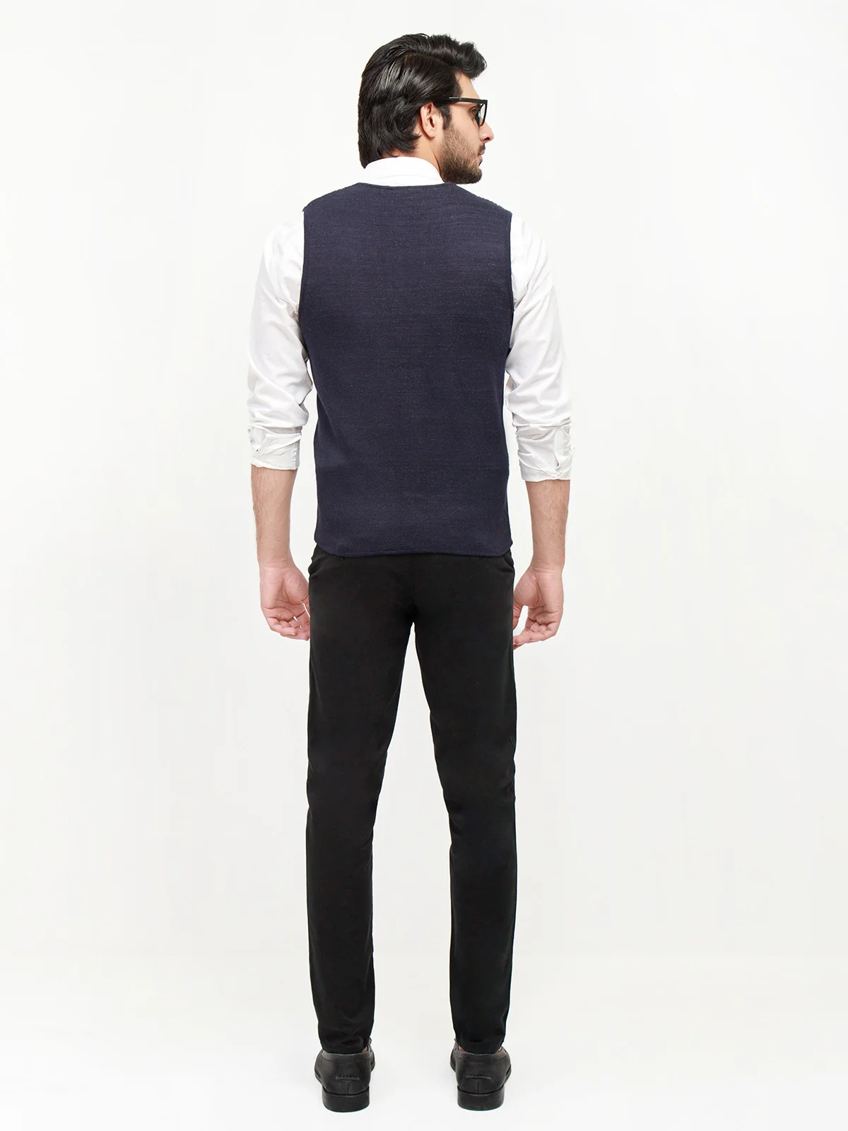 Check Sleeveless Cardigan - EMTSWT20-024 - Image 3
