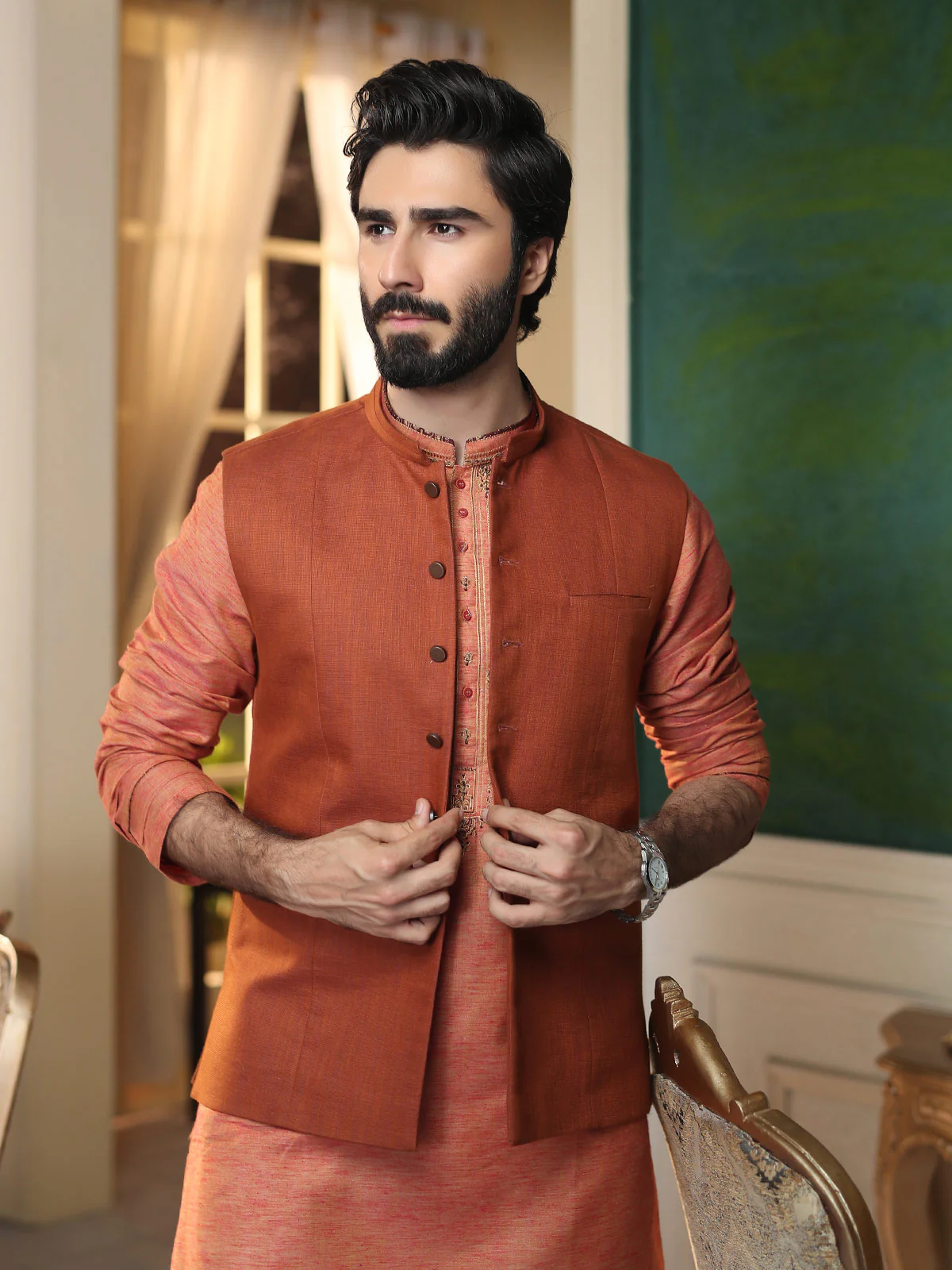 Viscose Waistcoat - EMTWC19-35678 - Image 2