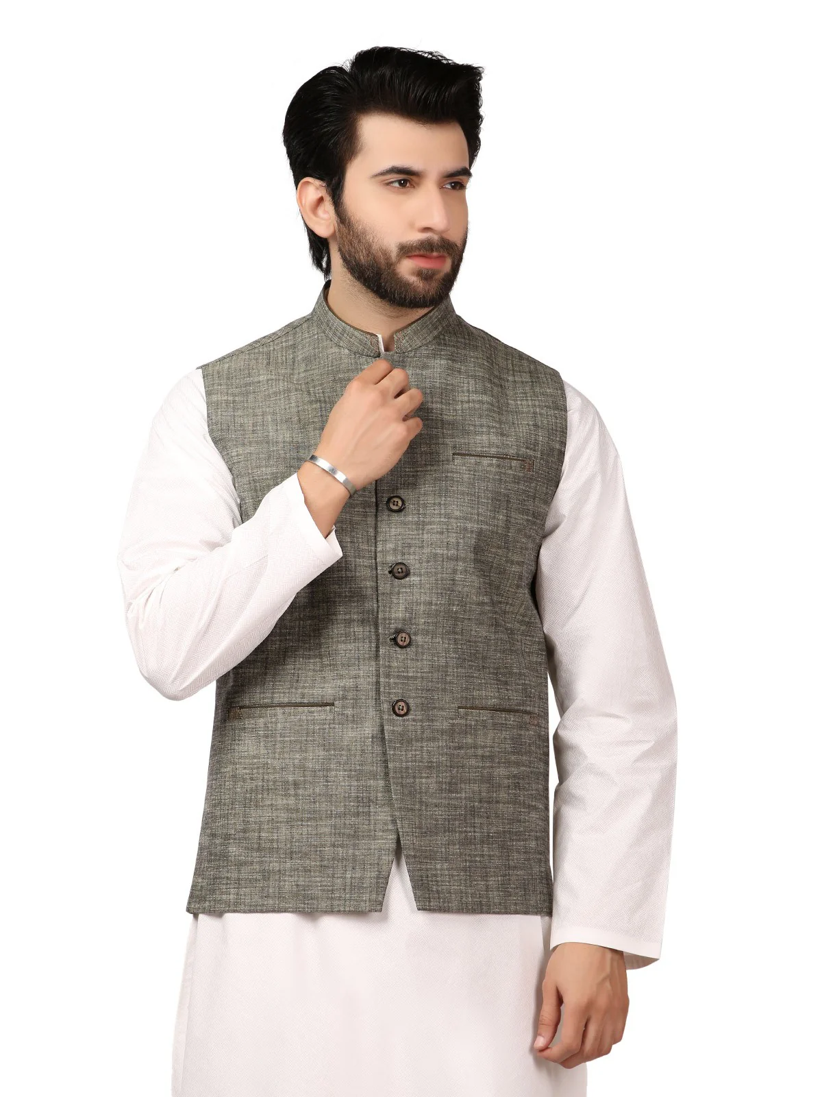 Cotton Waistcoat - EMTWC19-35694 - Image 2